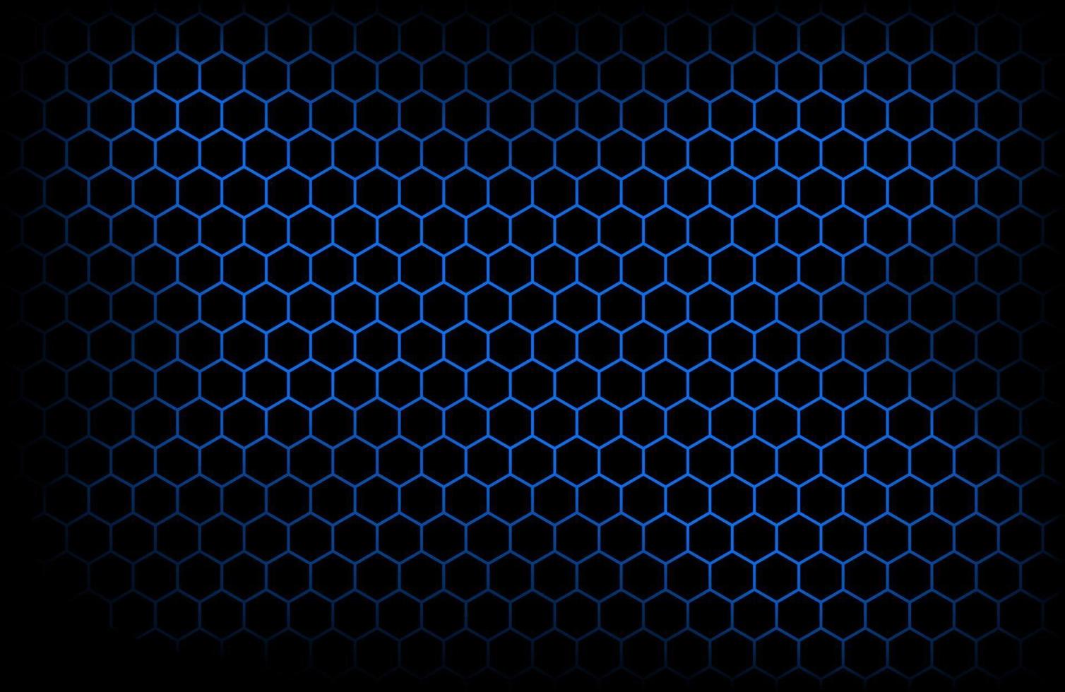 1508x980 Dark modern technology background with blue hexagon mesh Abstract metal geometric texture Simple vector illustration