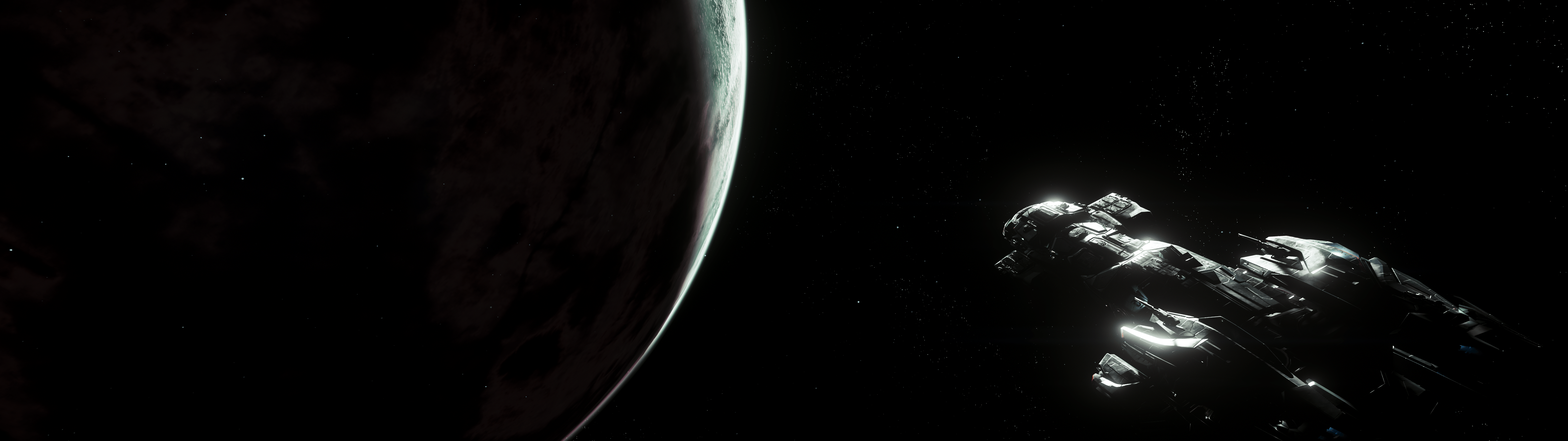 5120x1440 Dark Winter Wallpaper