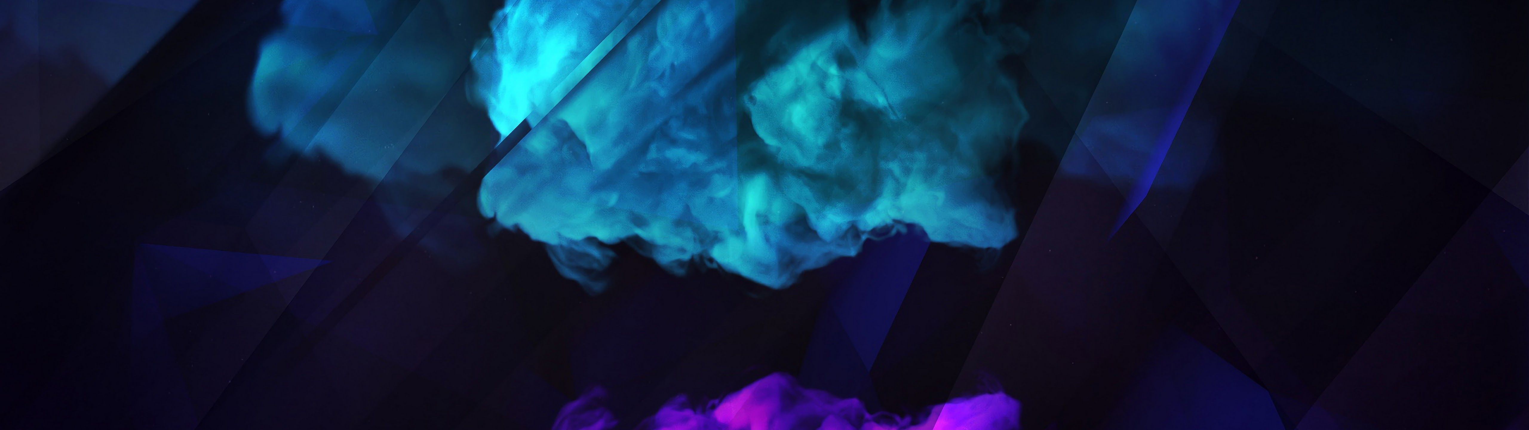 5120x1440 Dark Smoke Abstract 4K Wallpaper HD