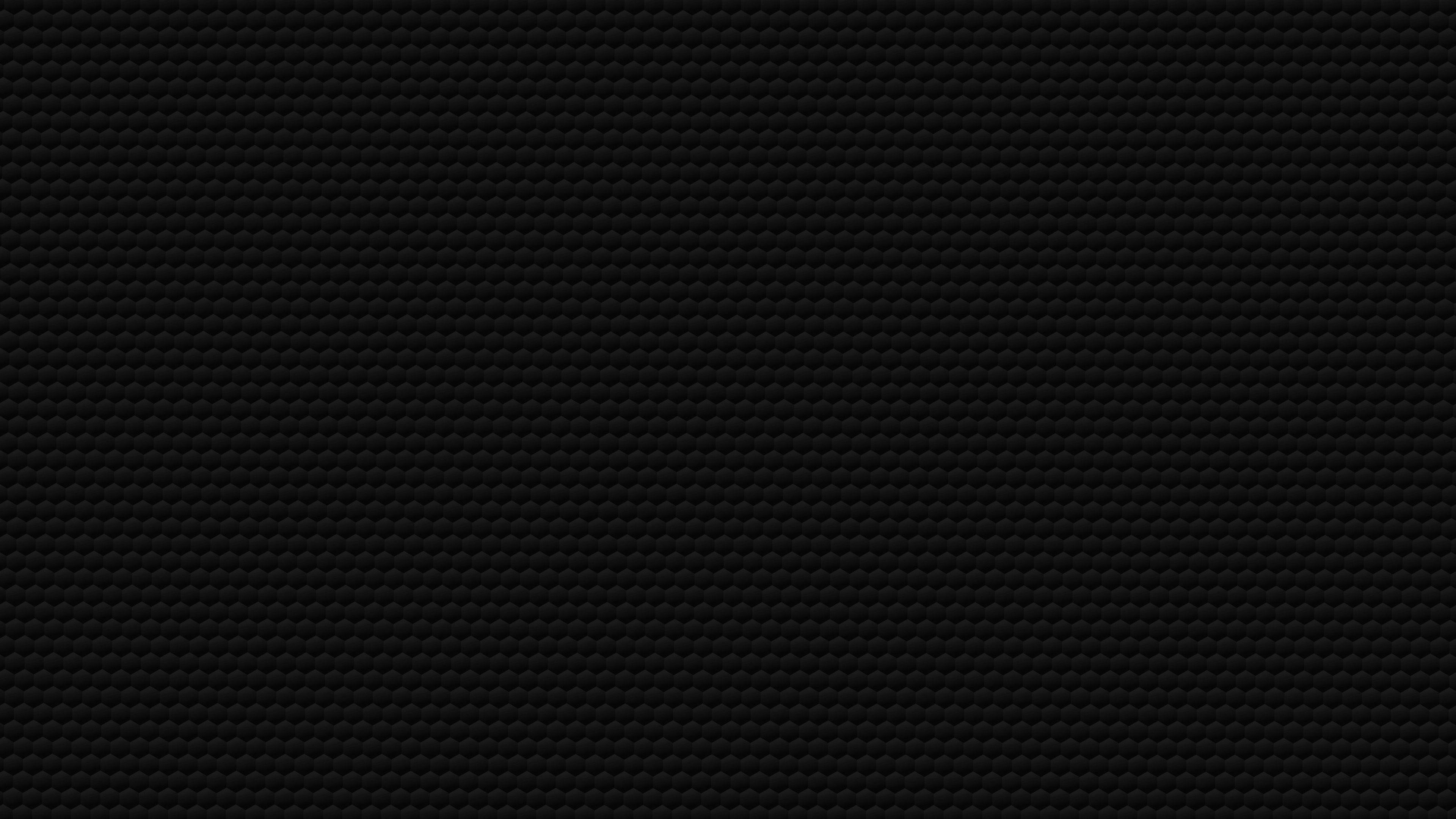 3840x2160 Small Black Hexagons 4K HD Black Wallpaper