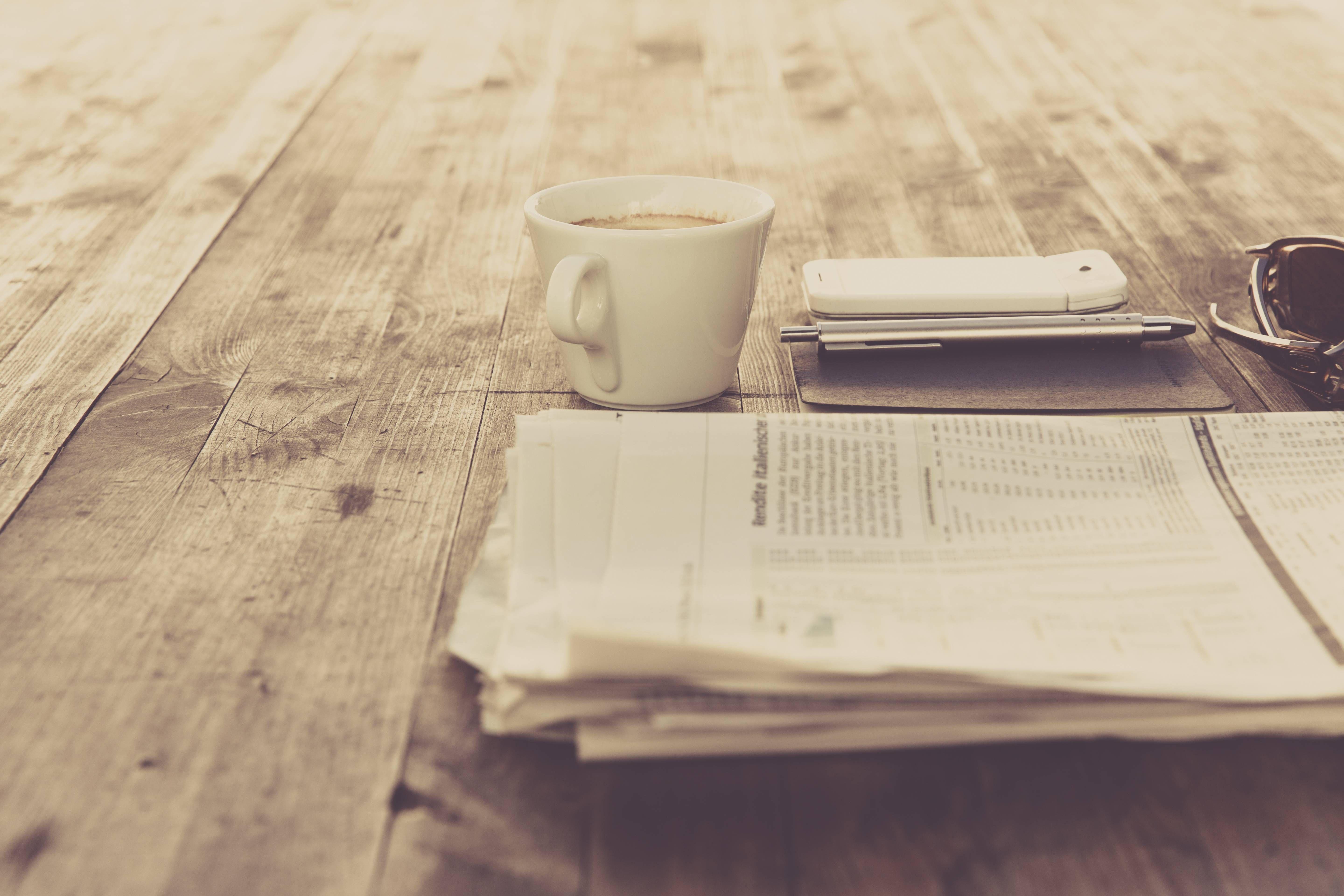 5760x3840 #table, #vintage, #newspaper, #retro, #coffee. TOP 1000