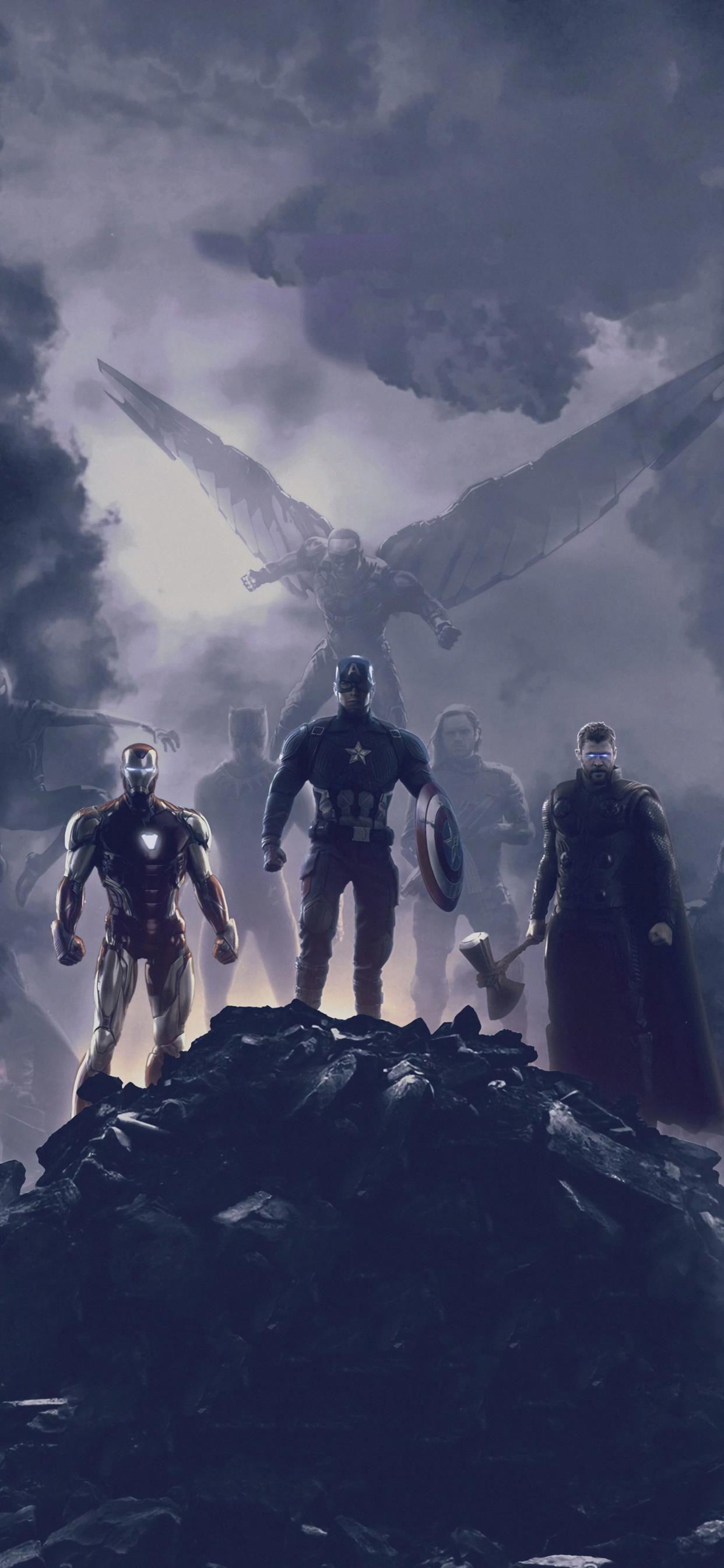 1242x2688 avengers endgame trinity 2019 iPhone Wallpaper Free Download