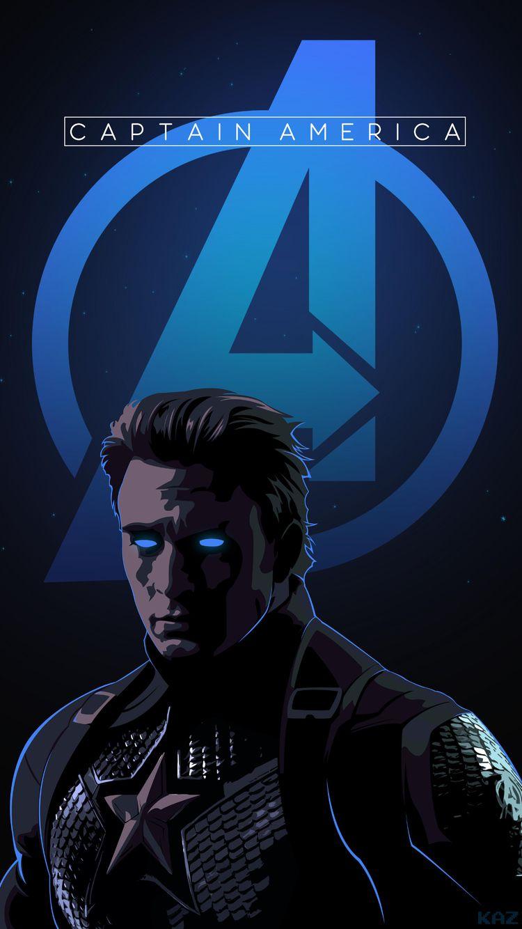 750x1334 Captain America Endgame Art Endgame Captain America, HD