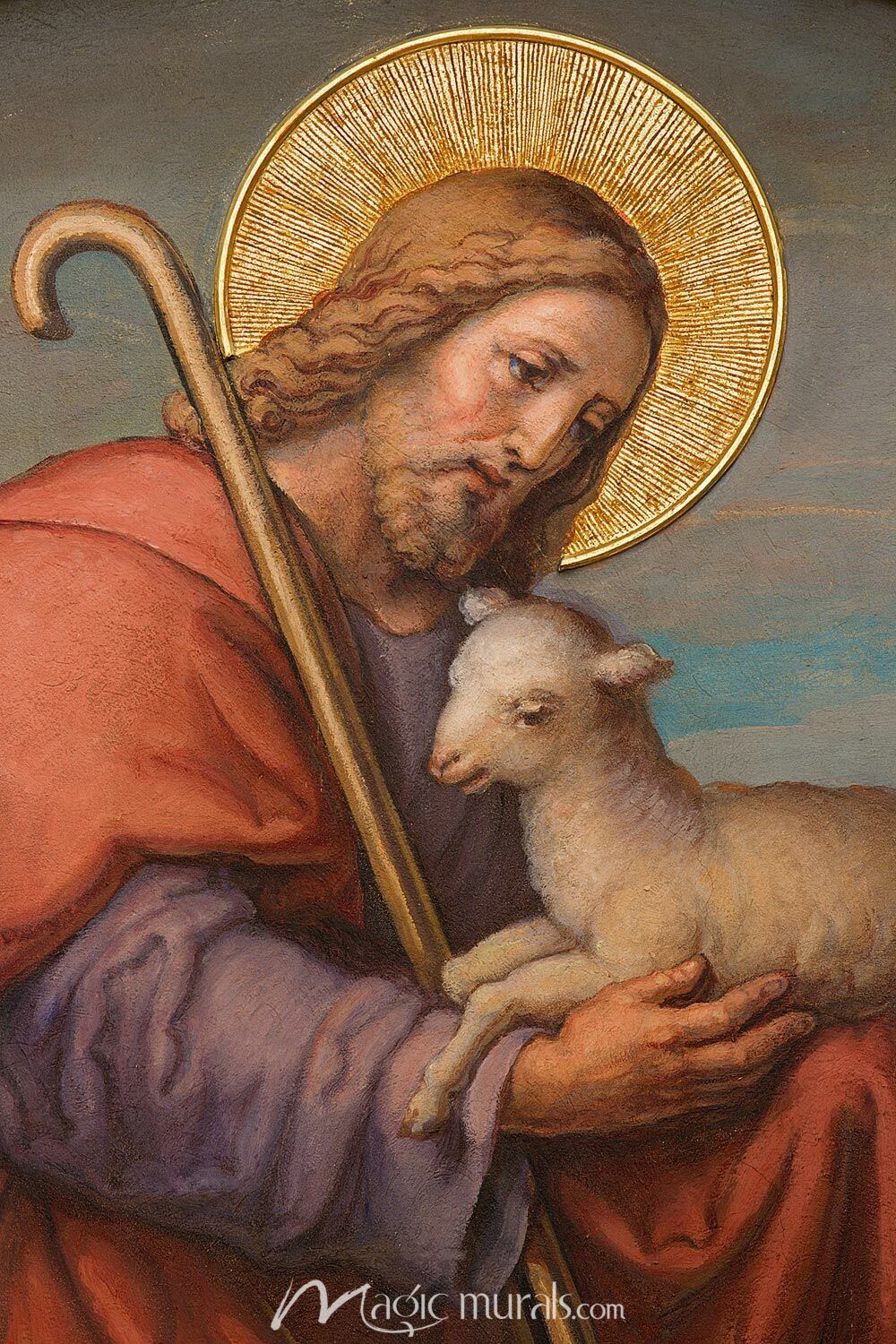 1000x1500 Jesus Good Shepherd Wallpaper Wall Mural