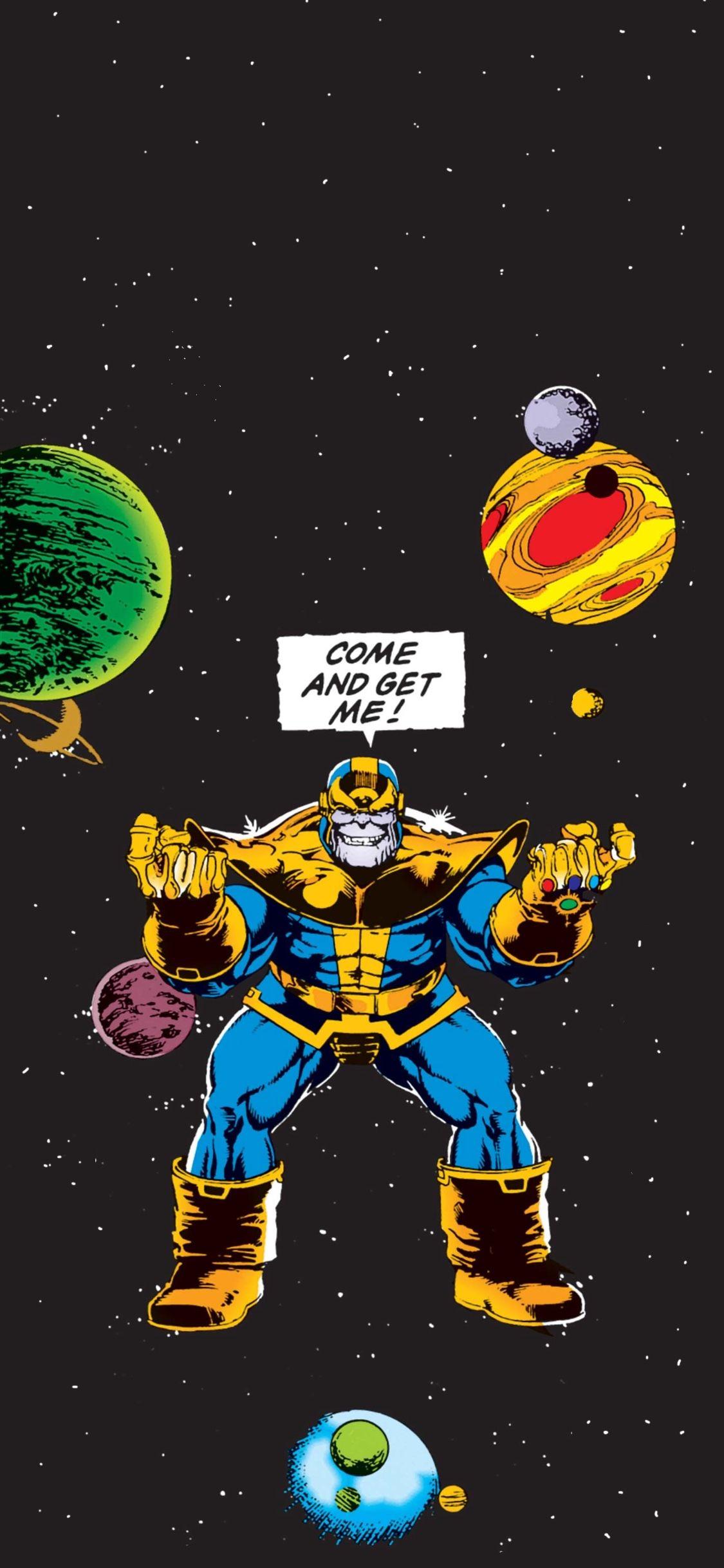 1125x2436 iPhone Thanos Wallpaper Endgame Comic