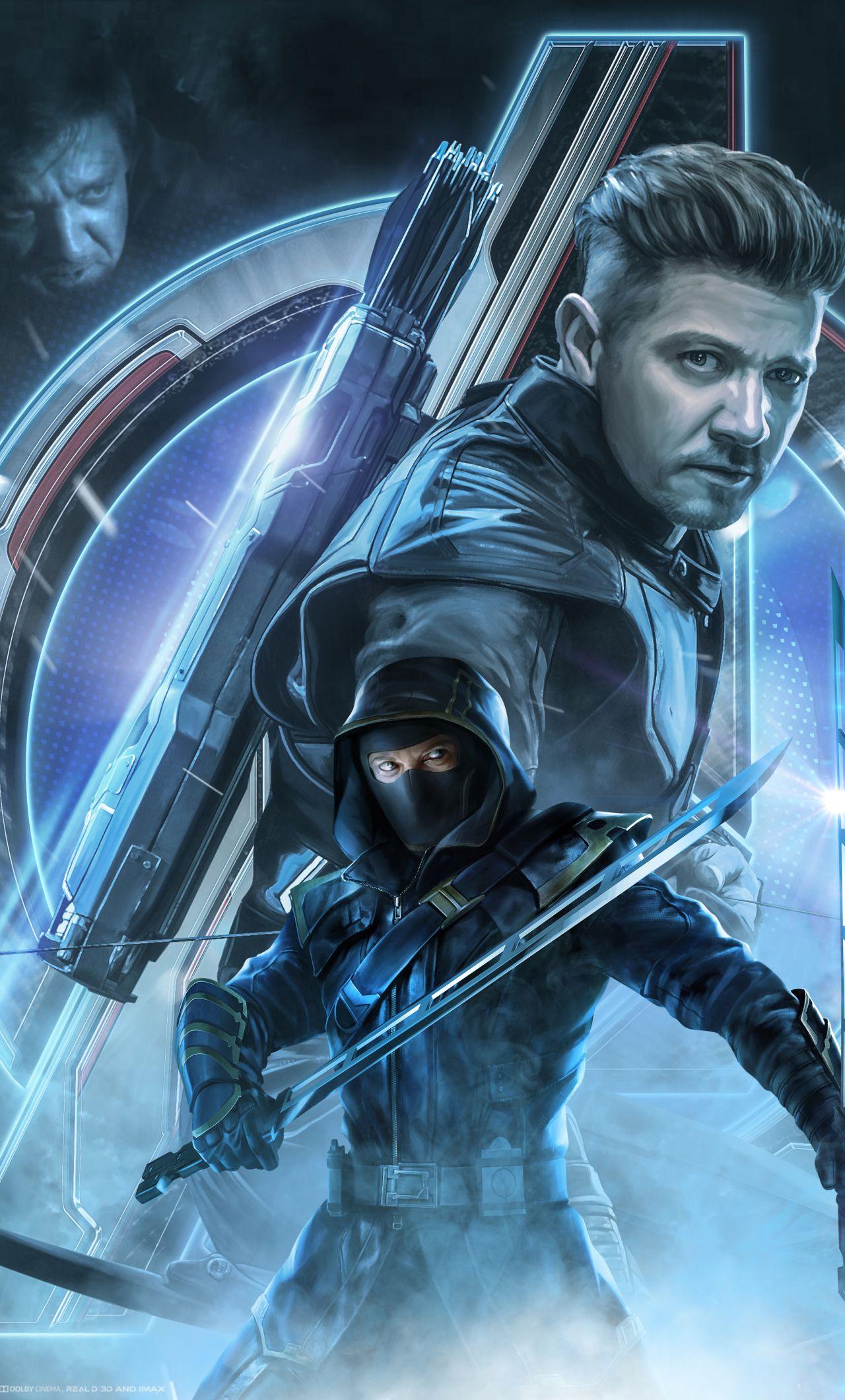 1280x2120 Avengers Endgame Ronin Hawkeye Poster Key Art iPhone 6