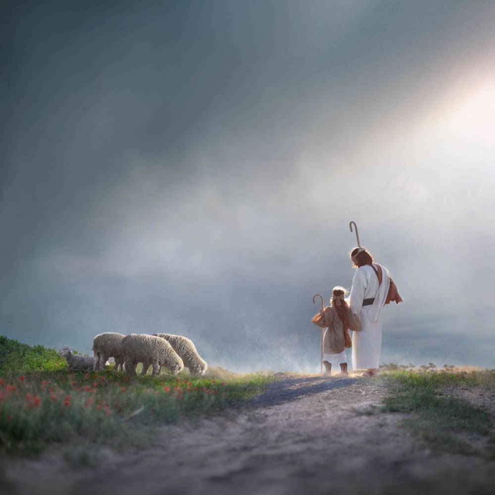 1000x1000 Jesus the Good Shepherd Image