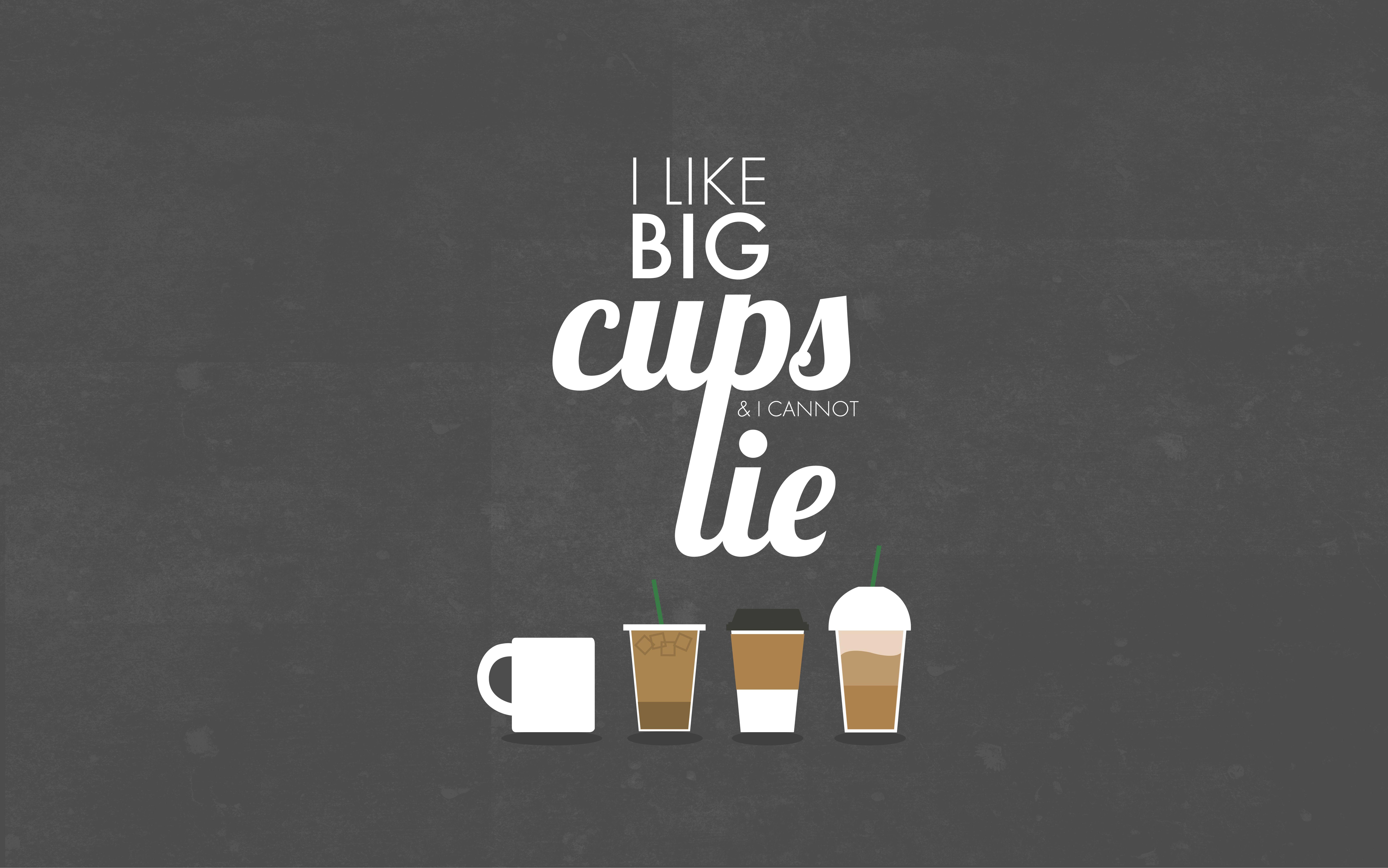 7733x4838 Snazzy Screens. I Like Big Cups Coffee Wallpaper