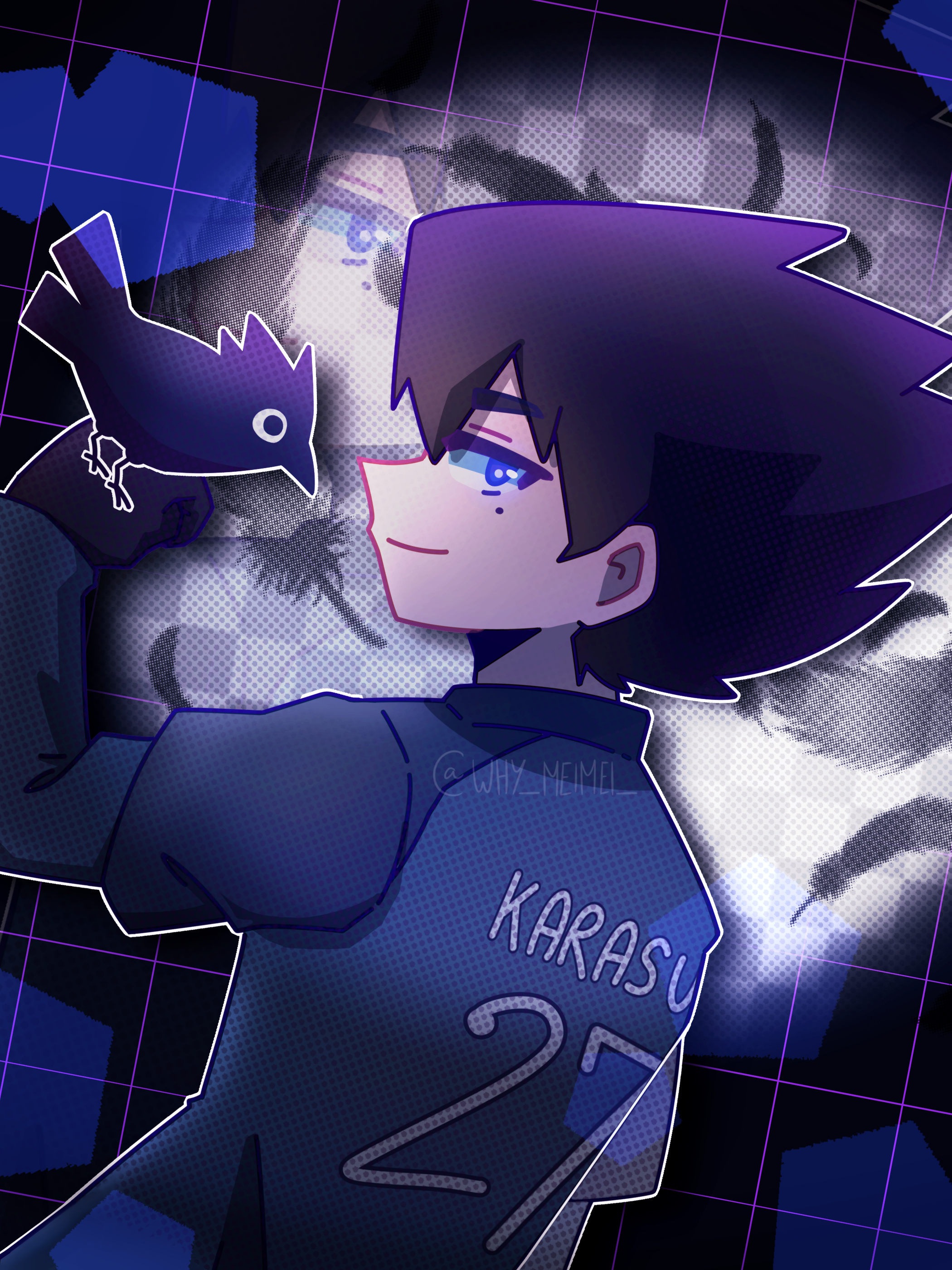 2100x2800 Happy Birthday to Karasu caw caw