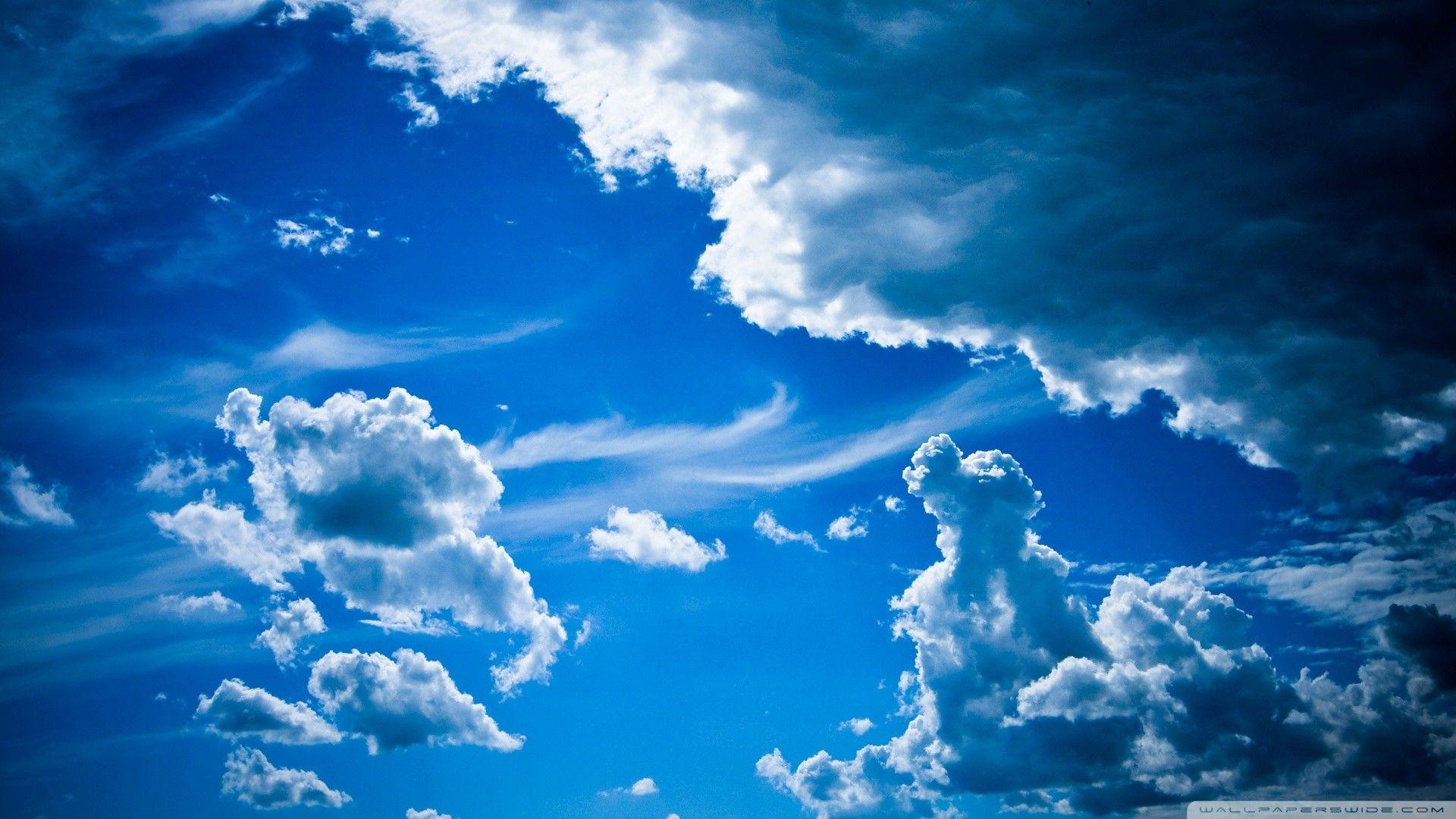Blue Cloud Wallpapers - Top Free Blue Cloud Backgrounds - WallpaperAccess