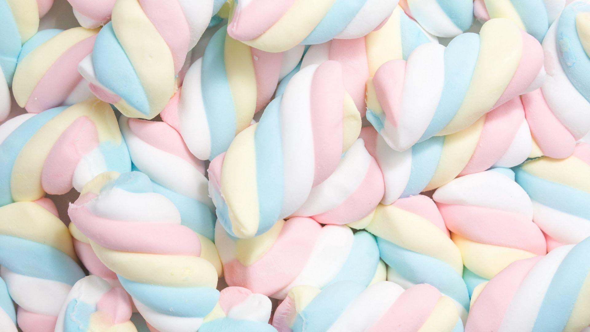 1920x1080 Download wallpaper 1920x1080 marshmallow, spiral, pastel, sweet