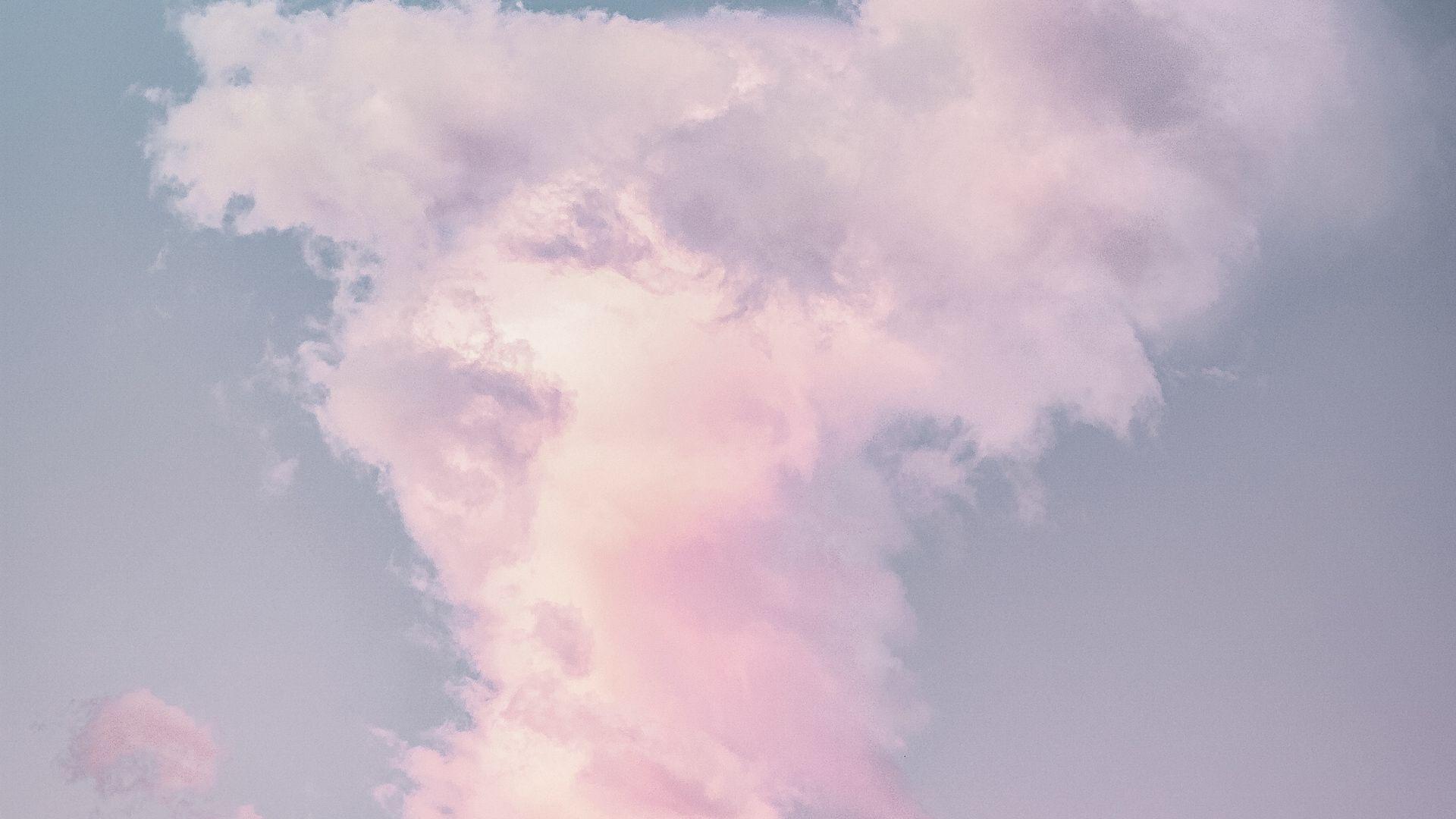 1920x1080 Download wallpaper 1920x1080 clouds, porous, sky, pastel full HD