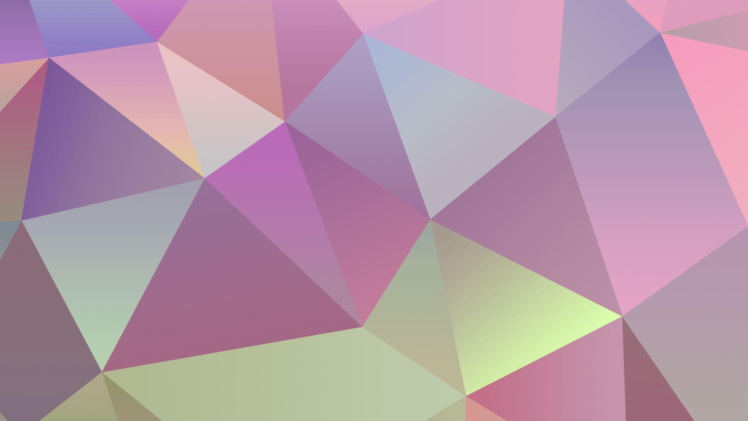 2560x1440 Pastel Polygon Vector MacBook Air Wallpaper Download