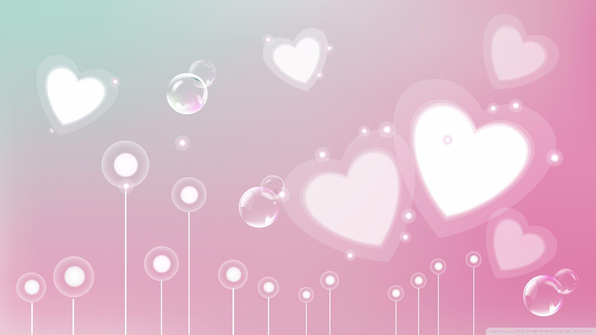 1920x1080 Free download Pastel Valentine Hearts Wallpaper 1920x1080 Pastel