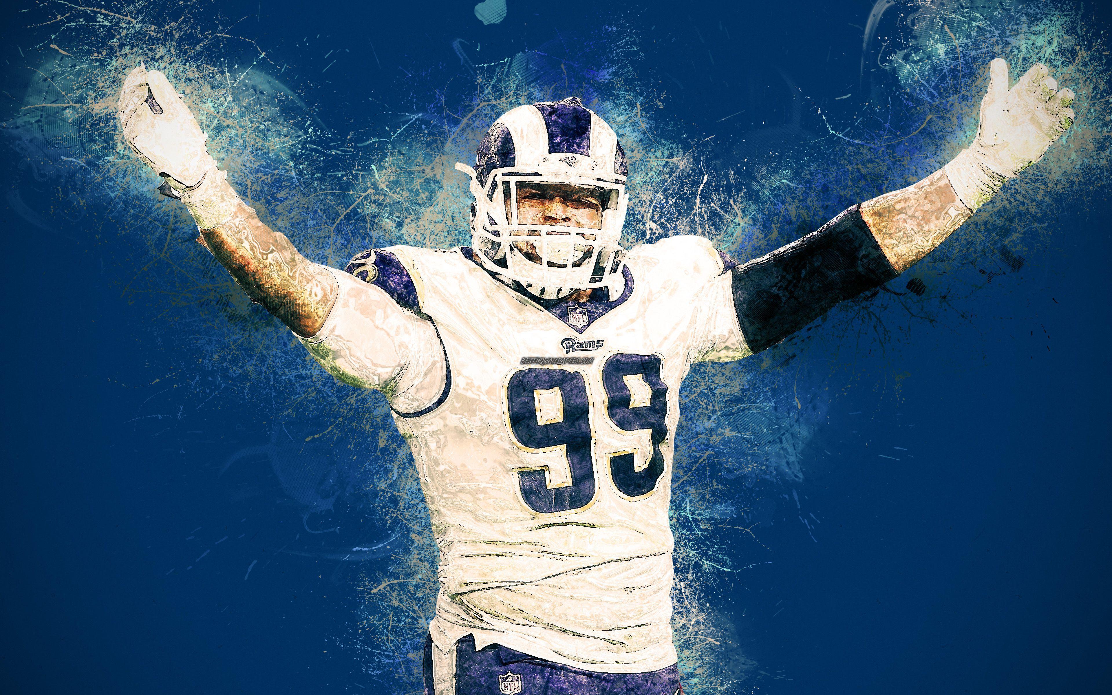 99 Aaron Donald (Los Angeles Rams) iPhone 6/7/8 Wallpaper…