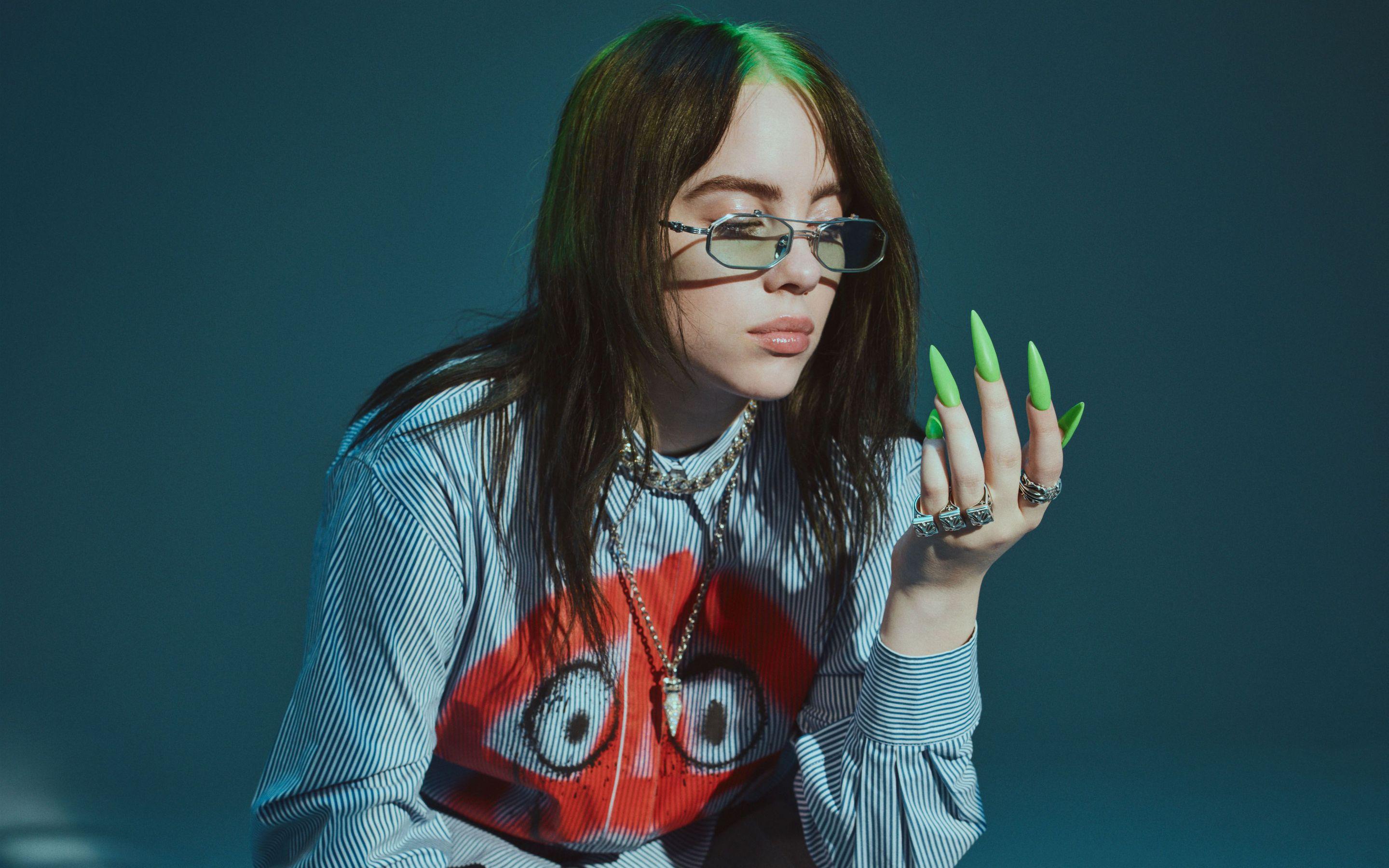 2880x1800 Billie Eilish Glasses Macbook Pro Retina Wallpaper, HD