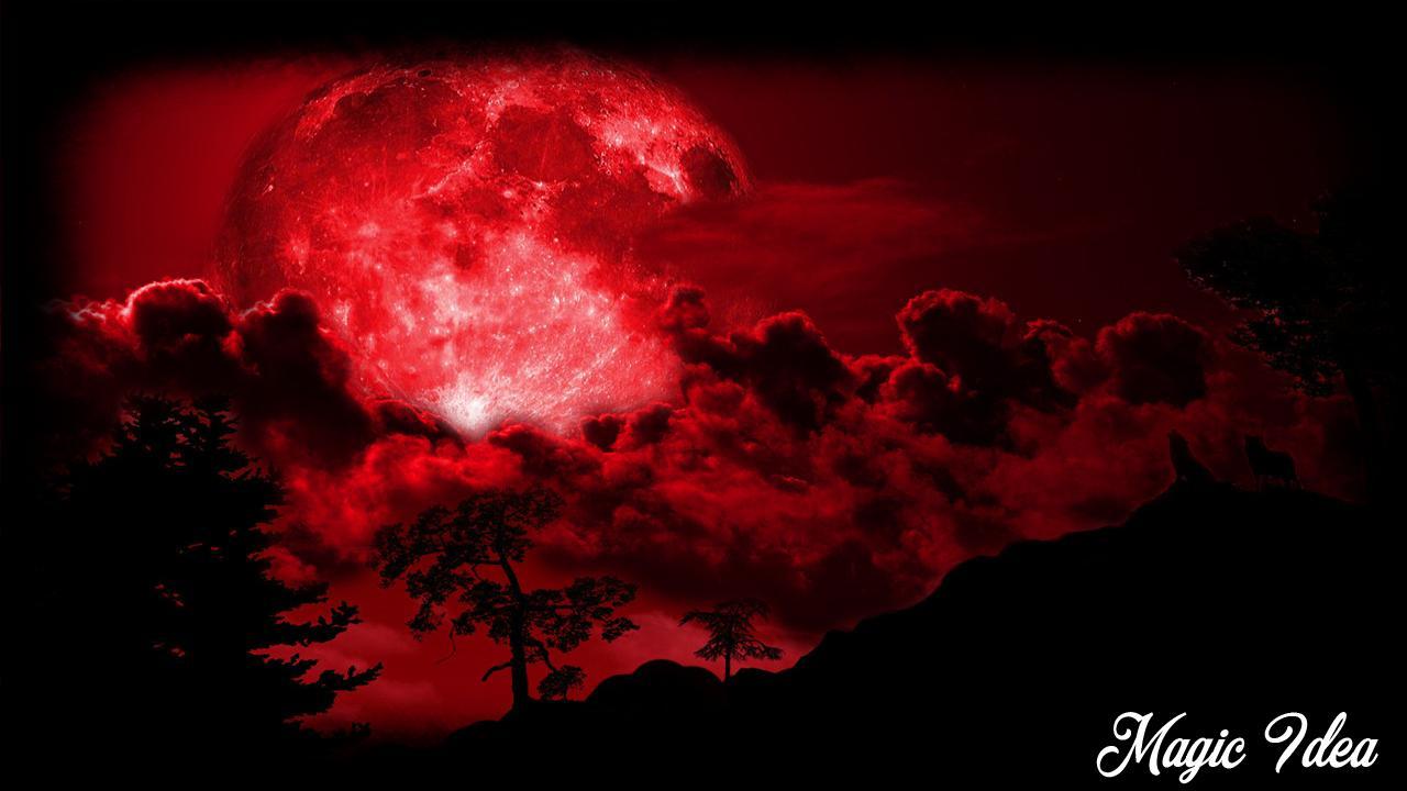 1280x720 Blood Moon Wallpaper for Android