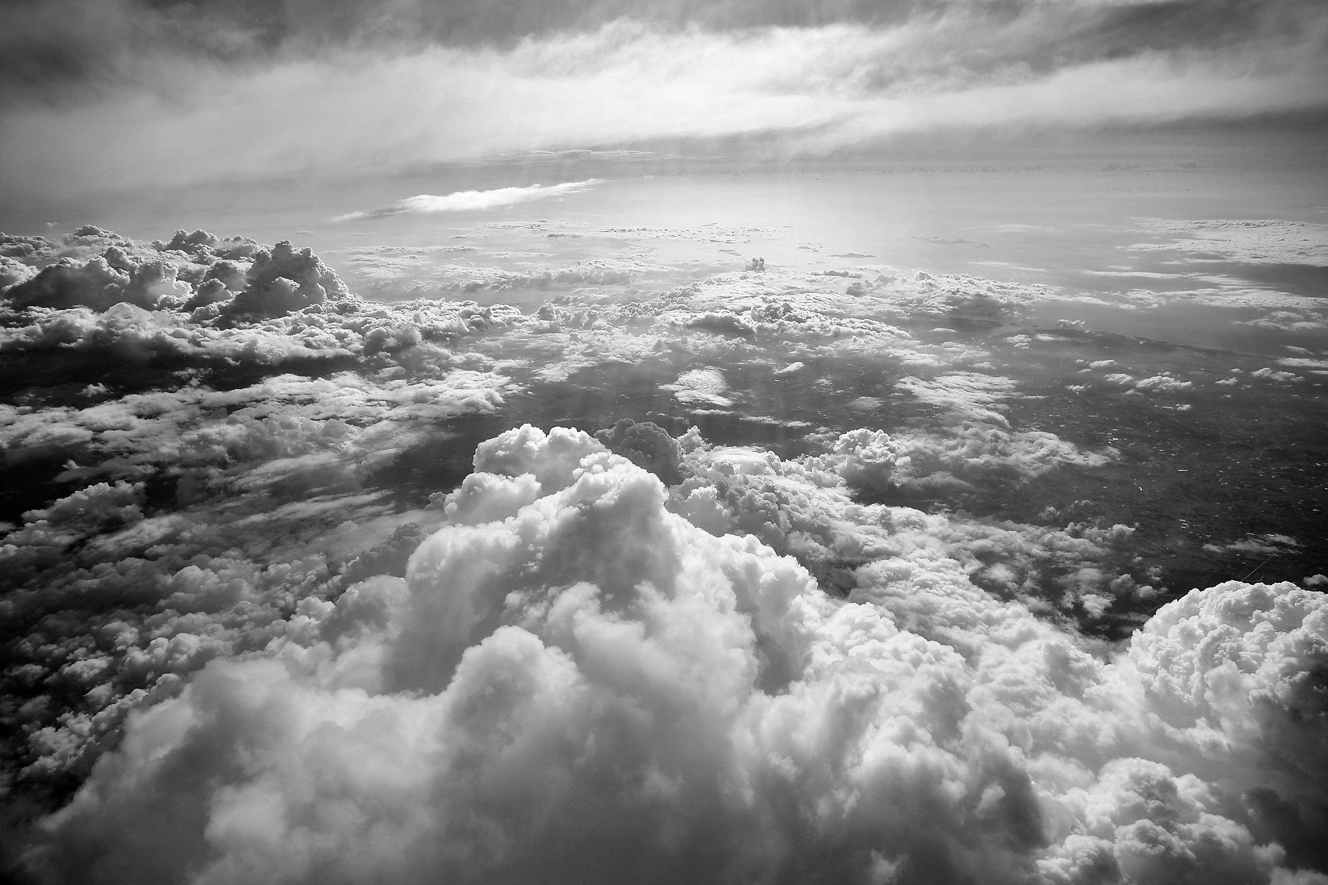 2736x1824 Download Black And White Cloud Wallpaper, HD Background Download