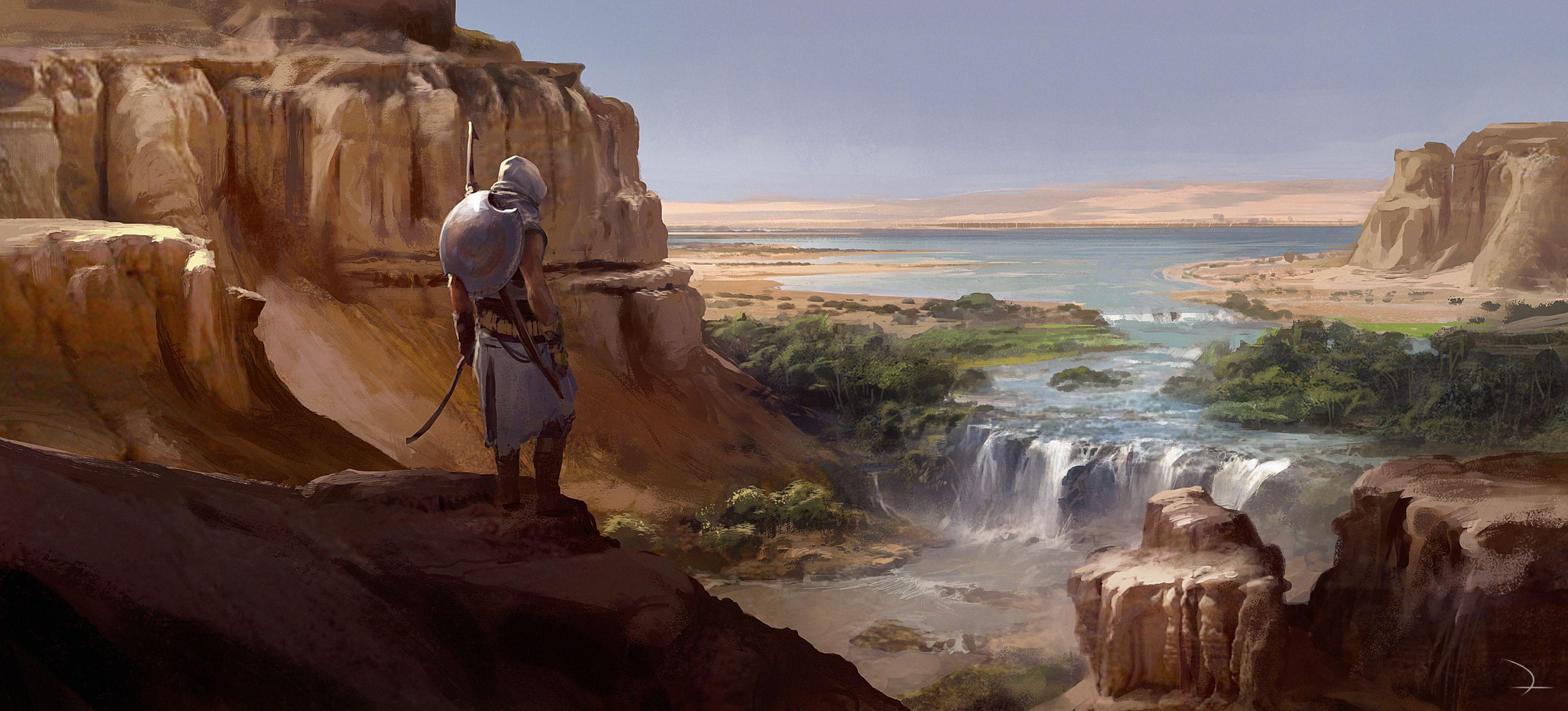 3500x1586 Assassin's Creed Origins HD Wallpaper