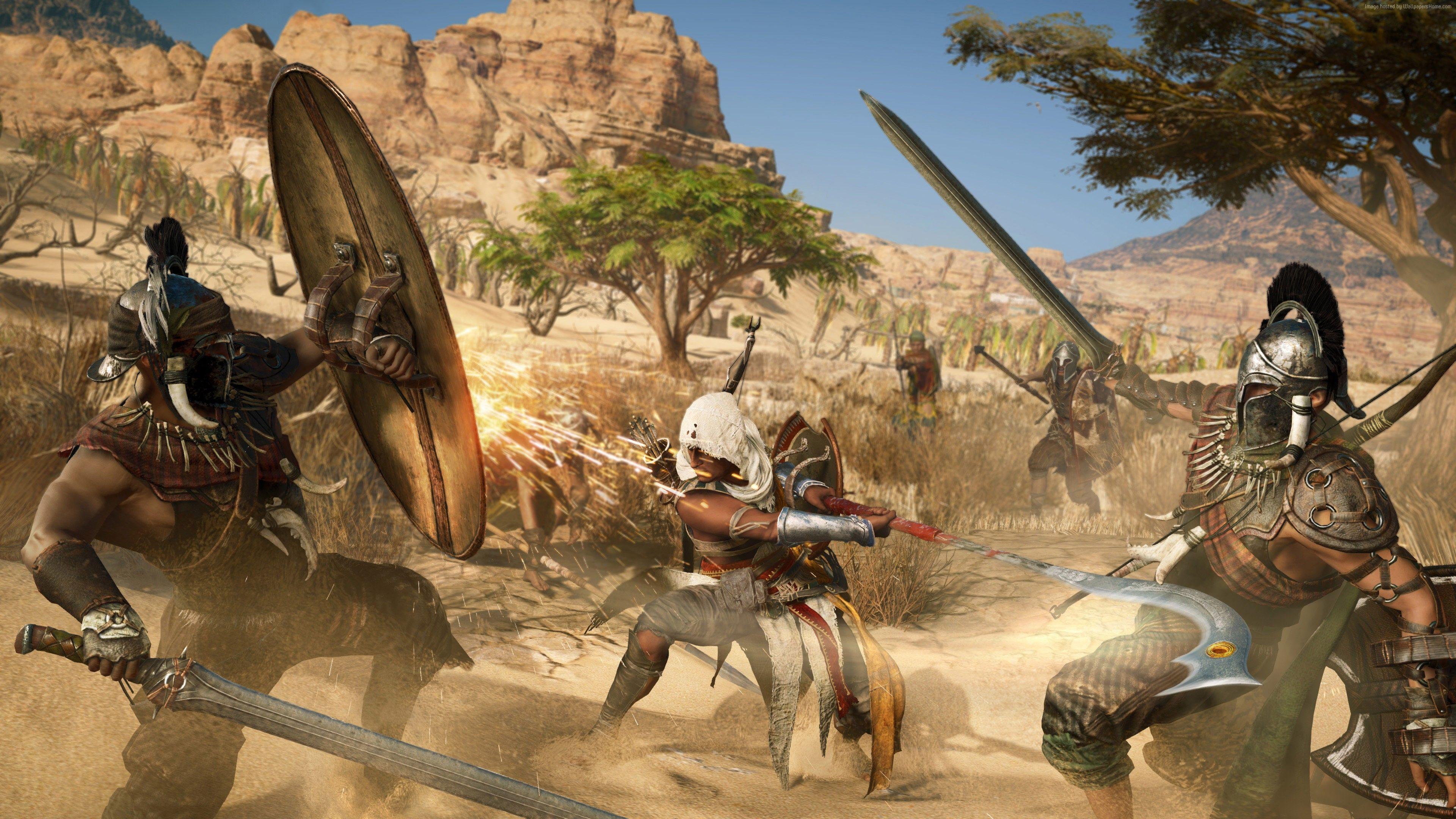 Download wallpapers Assassins Creed Origins, 2017, RPG, Ptolemy XIII Theos  Philopator, PlayStation 4, Xbox One for desktop free. Pictures for desktop  free