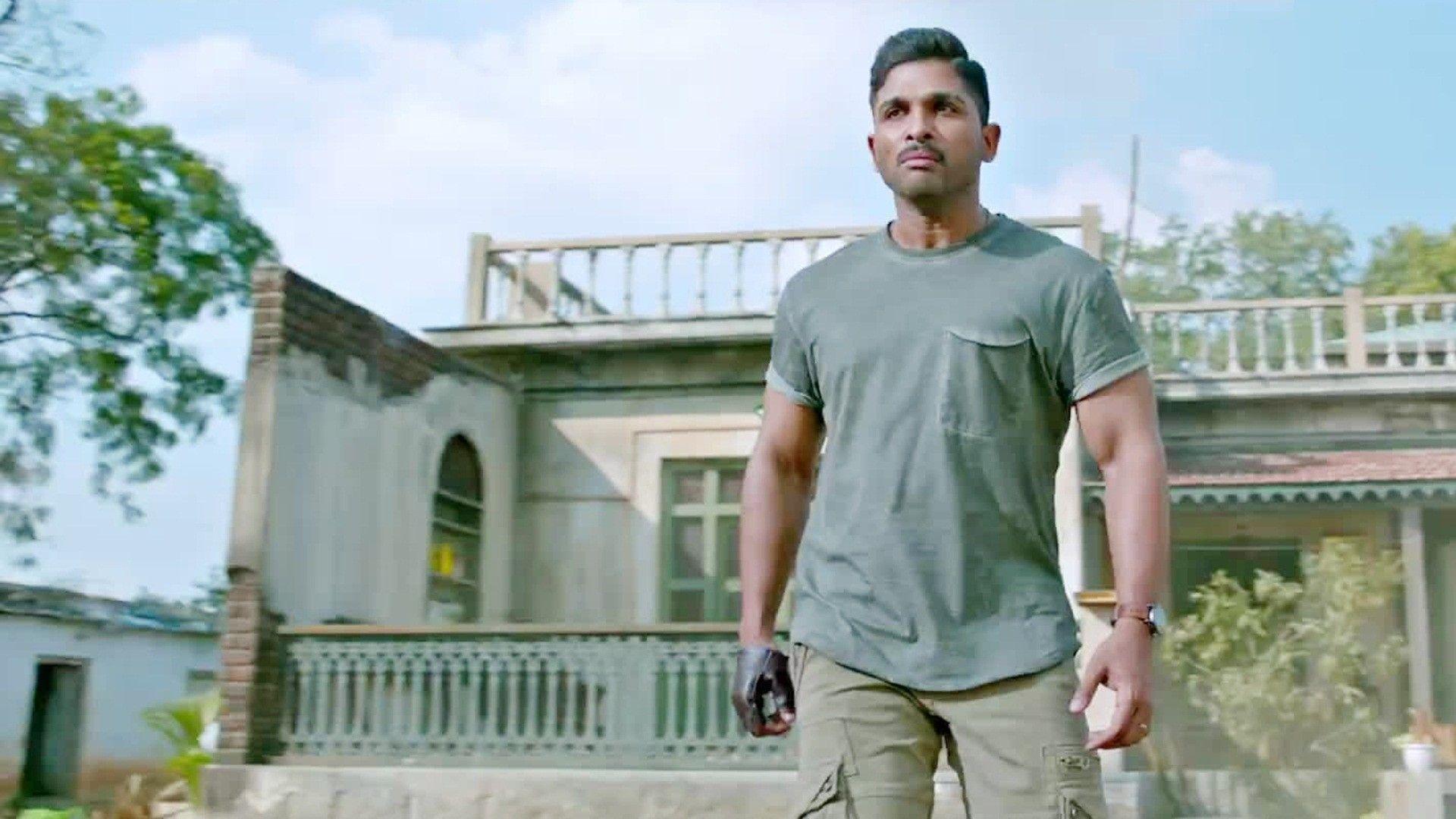 allu arjun t shirt in surya the soldier