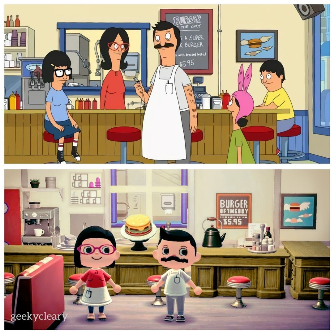 1080x1080 Updated the patterns and lighting in this recreation of Bob's Burgers