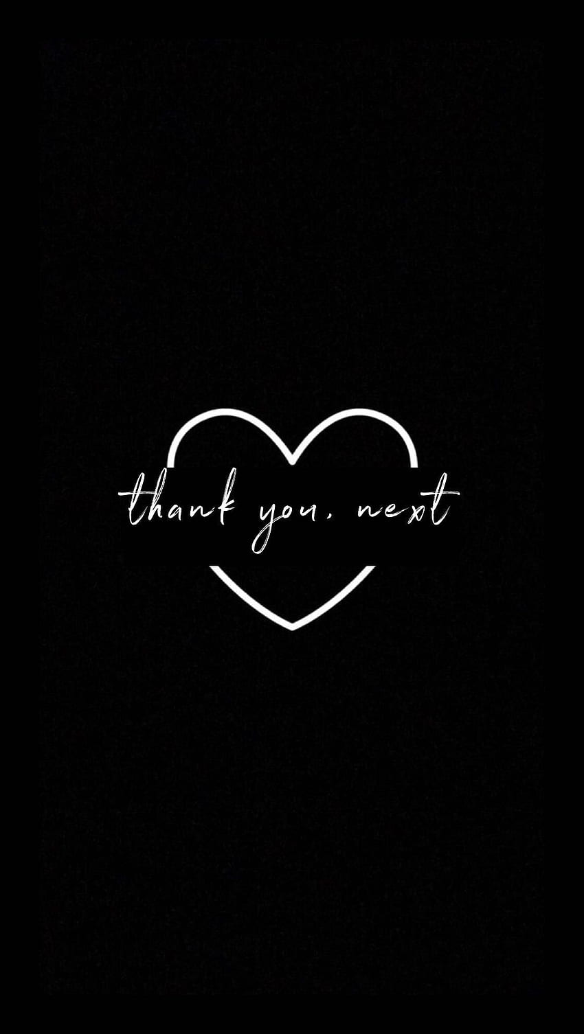 850x1506 Black Thank You Next HD phone wallpaper