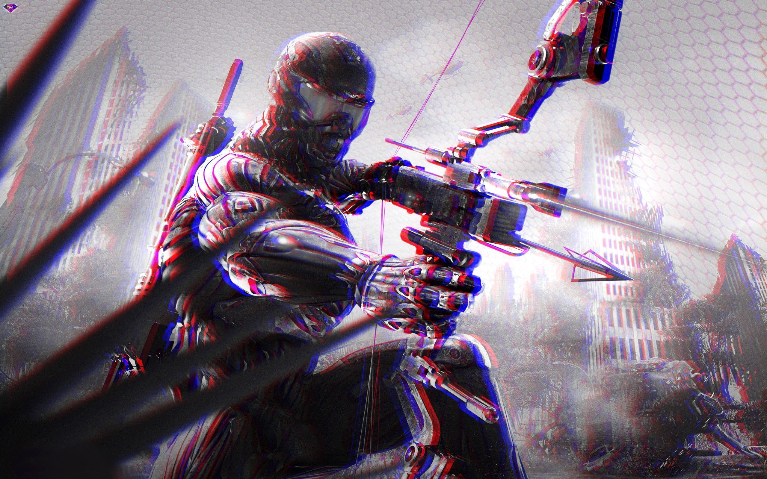 2560x1600 3D, Anaglyph 3D Wallpaper HD / Desktop and Mobile Background