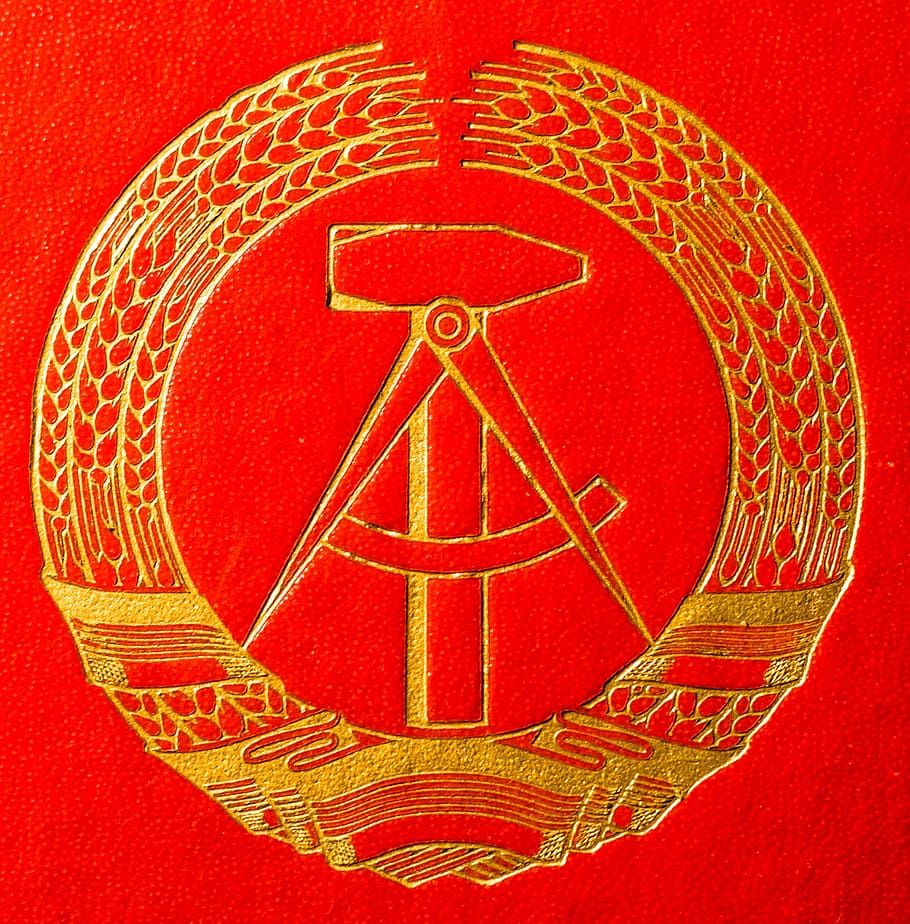 910x924 ddr, coat of arms, seal, old, east germany, historically, history, cold war