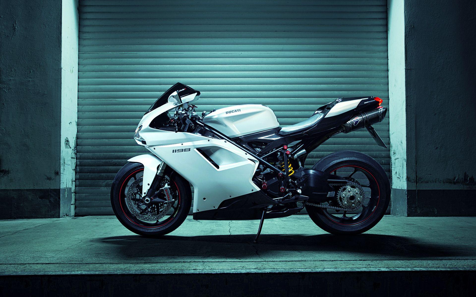 1920x1200 Ducati Superbike 1198 White Wallpaper Motorcycle