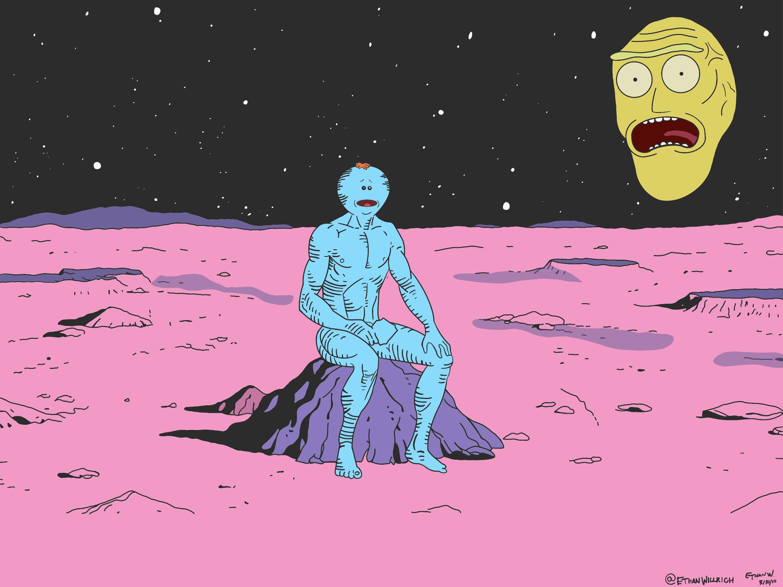 2732x2048 Existence Is Pain. Meeseeks Dr. Manhattan Print
