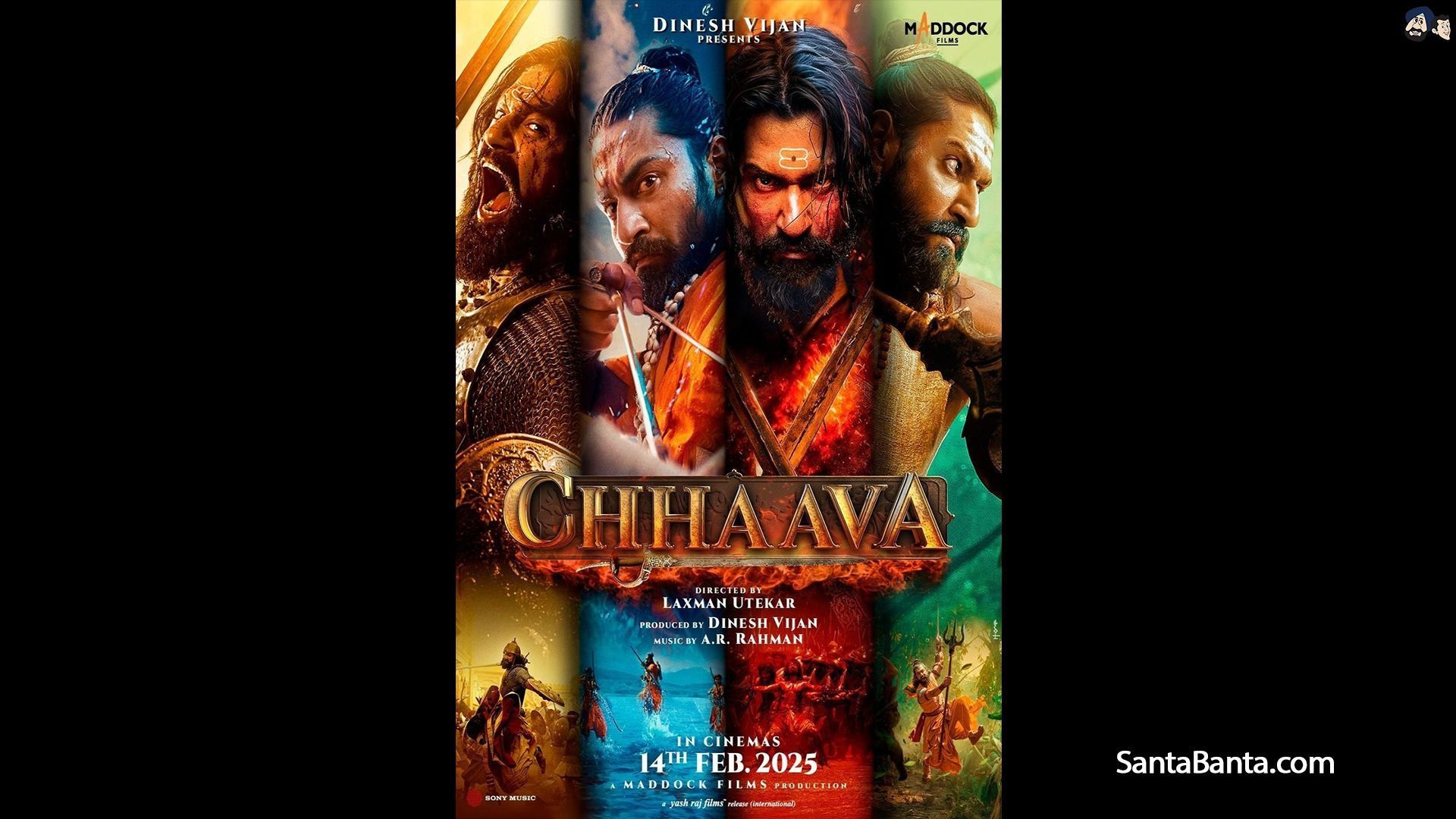 1920x1080 SantaBanta Bollywood Movies Chhaava Wallpaper