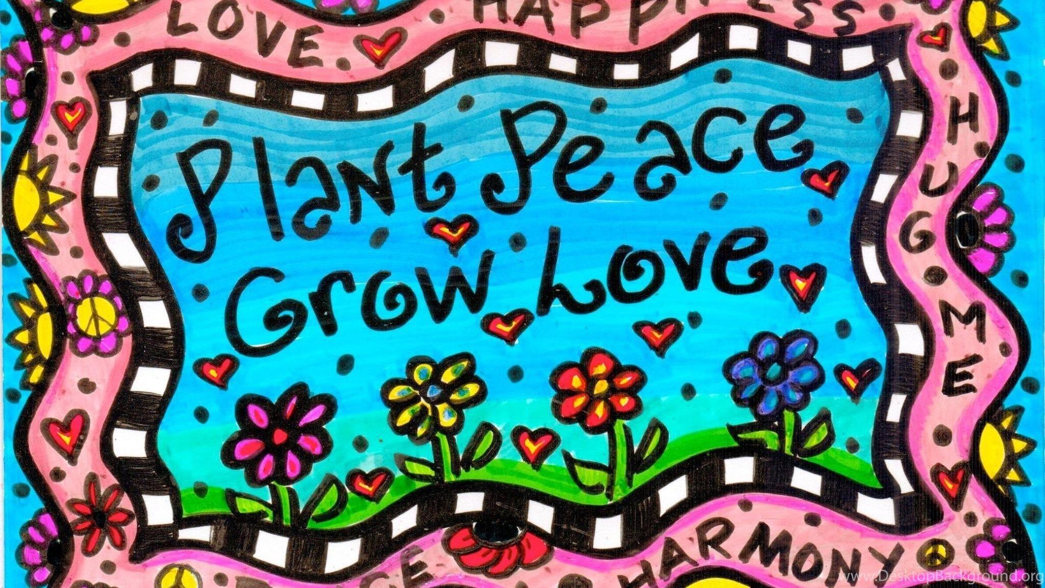 2048x1152 855x606px Peace And Love Wallpaper Desktop Background
