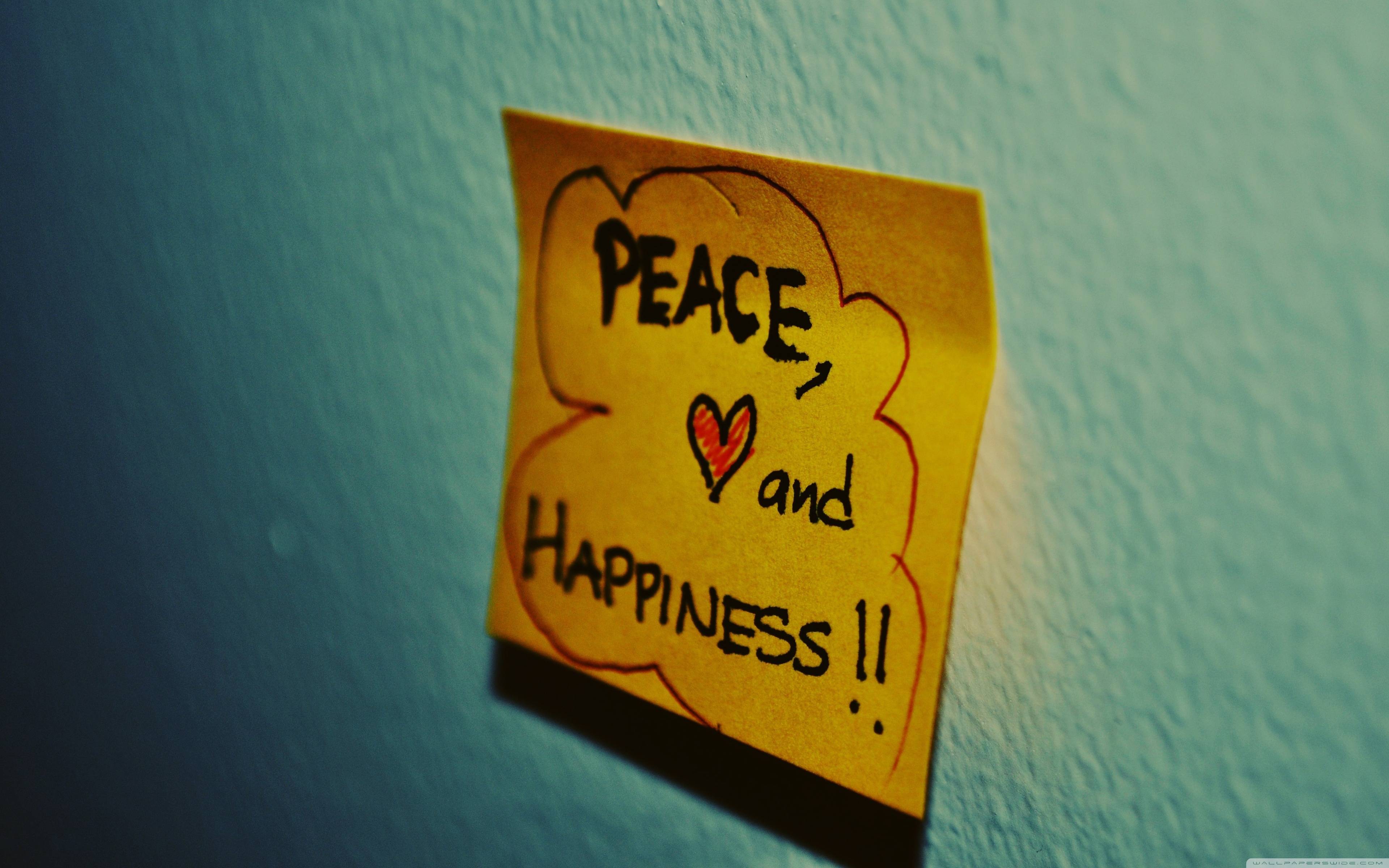 3840x2400 Peace And Love Wallpaper