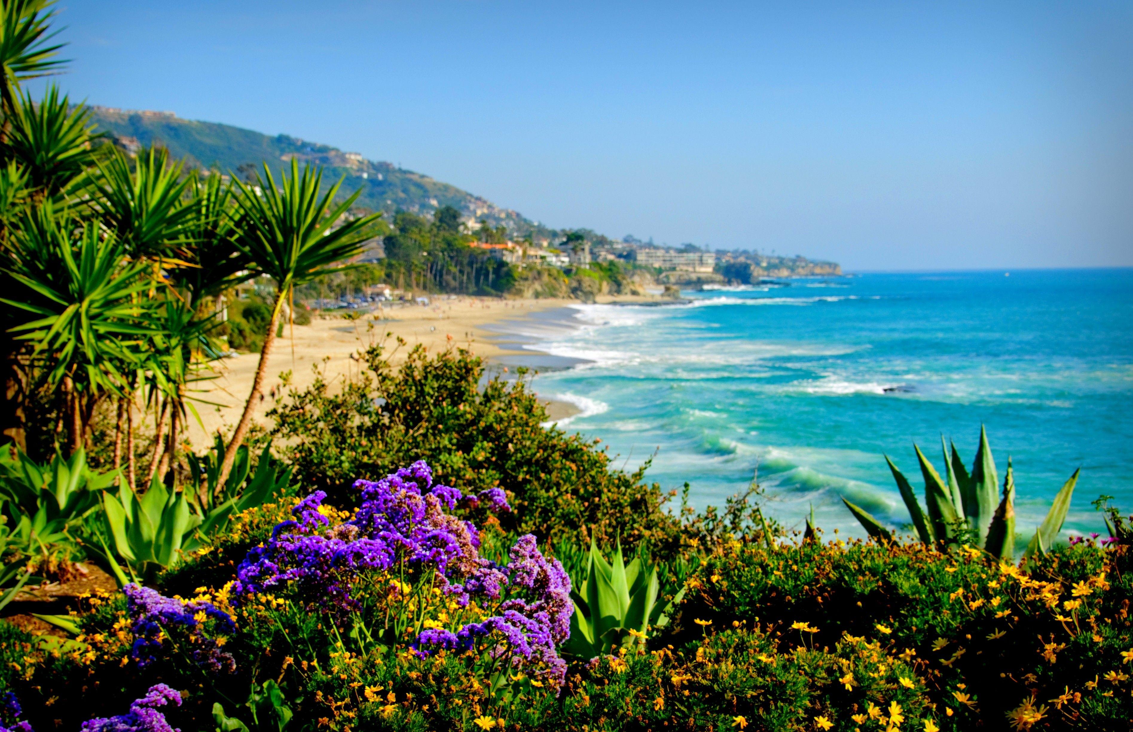 3790x2451 Bãi biển: LAGUNA BEACH CALIFORNIA Coast Sea Wallpaper Desktop Summer