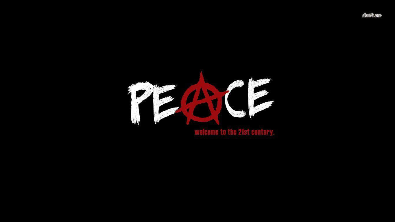 1366x768 Peace Love Music Wallpaper