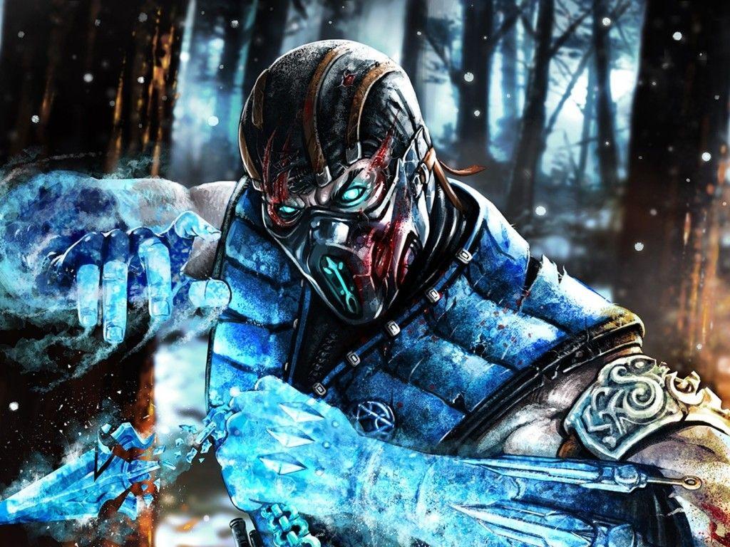 1024x768 Mortal Kombat sub zero ninja art HD Wallpaper