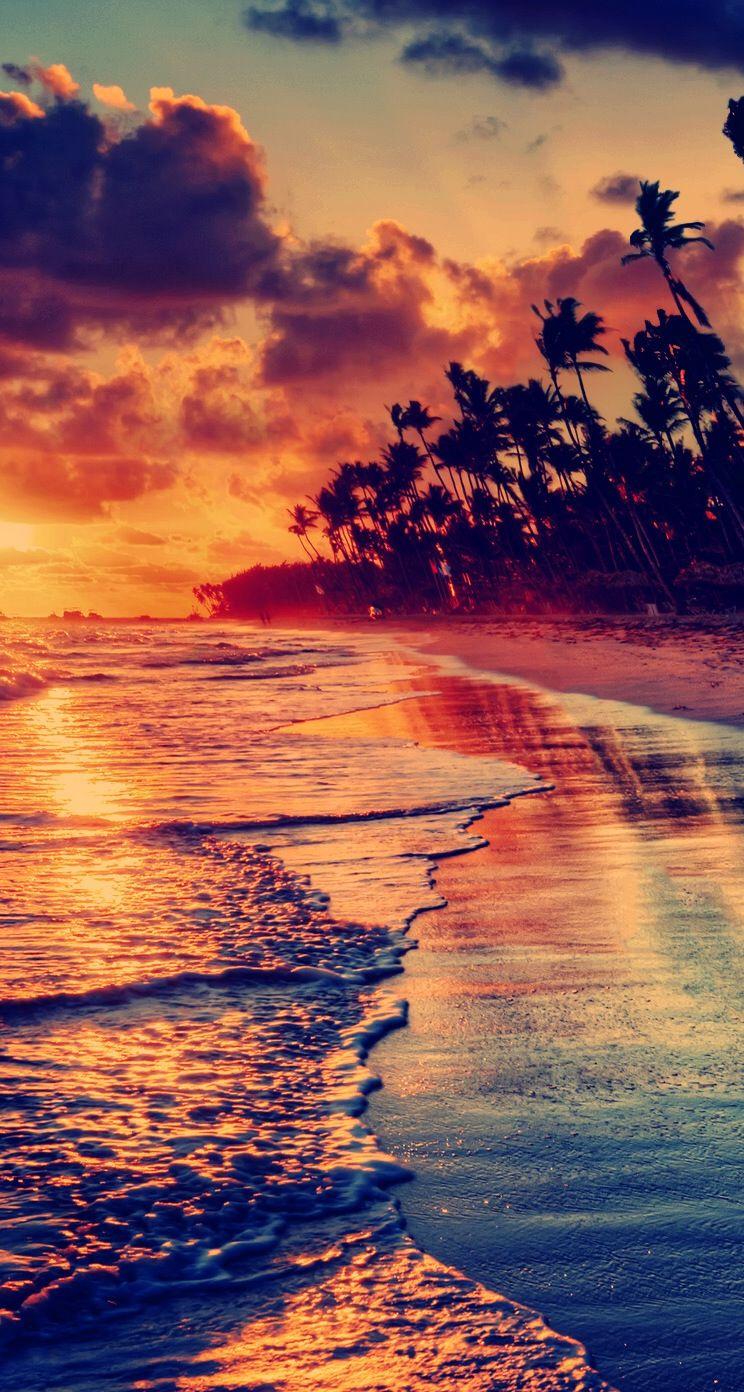 744x1392 Sunset Beach Iphone 5s Parallax Wallpaper Ilikewallpaper_