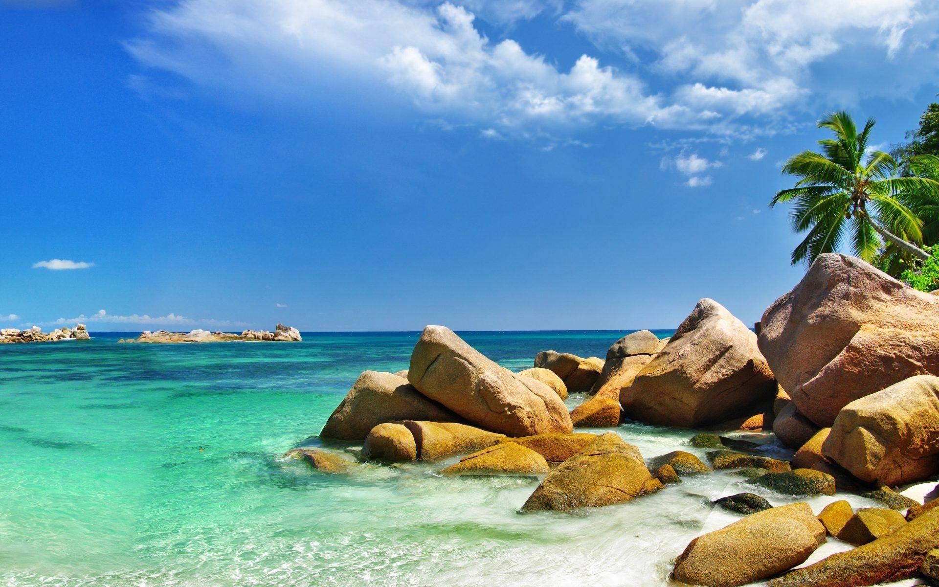 1920x1200 Hawaii Islands Tropical Paradise Relaxation Nature Sandy Beach
