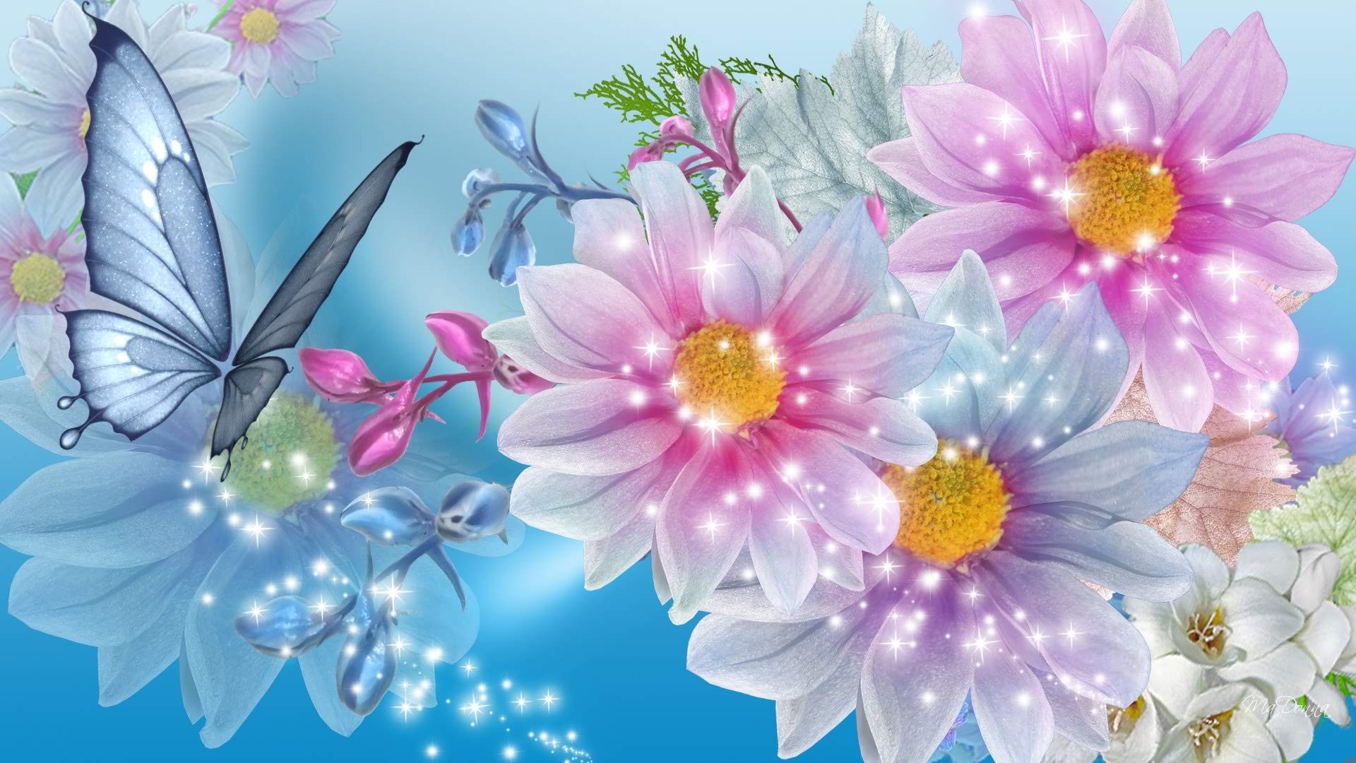 cool flower background designs