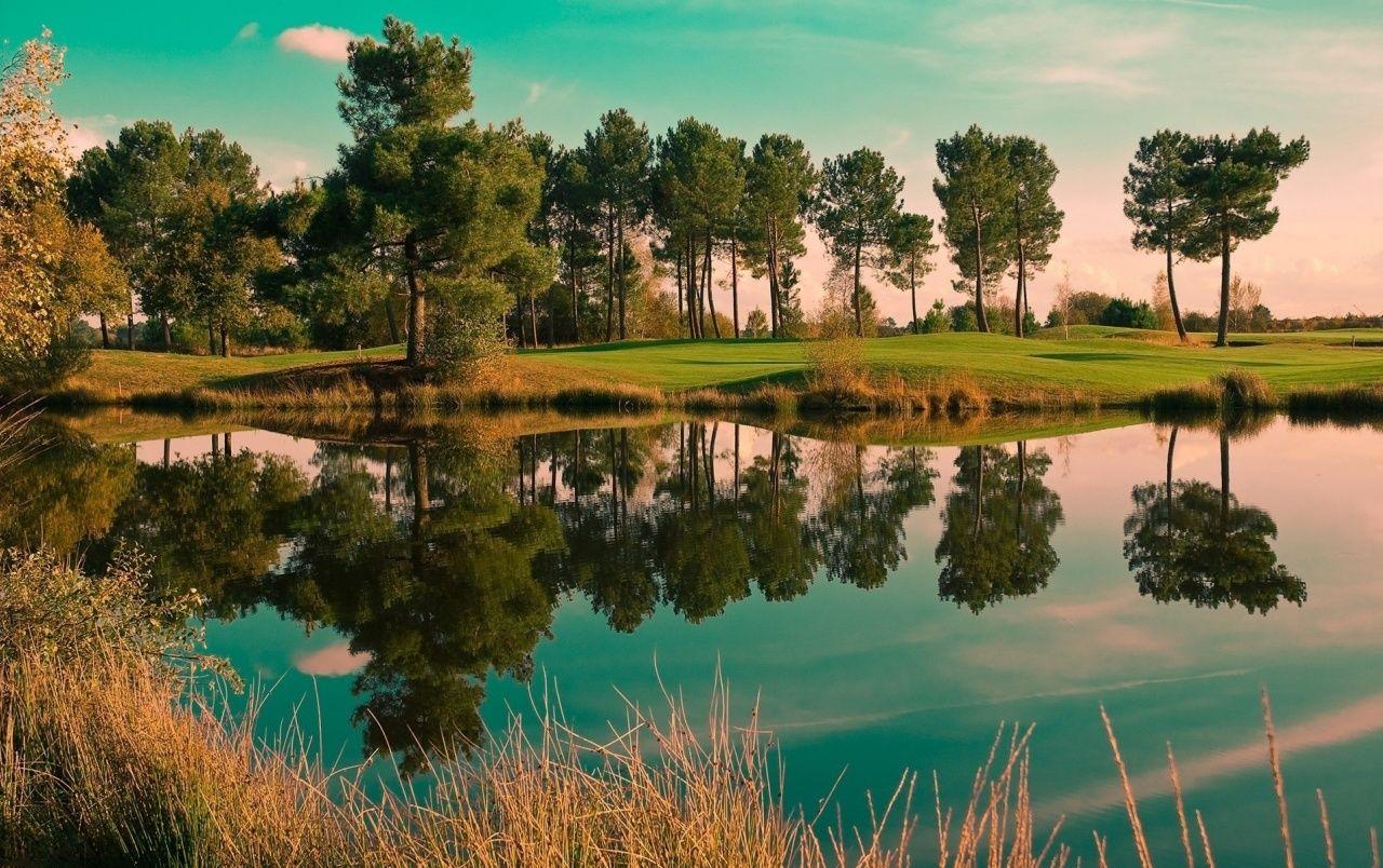 1280x804 Nature & Lake Golf Usa wallpaper. Nature & Lake Golf Usa stock