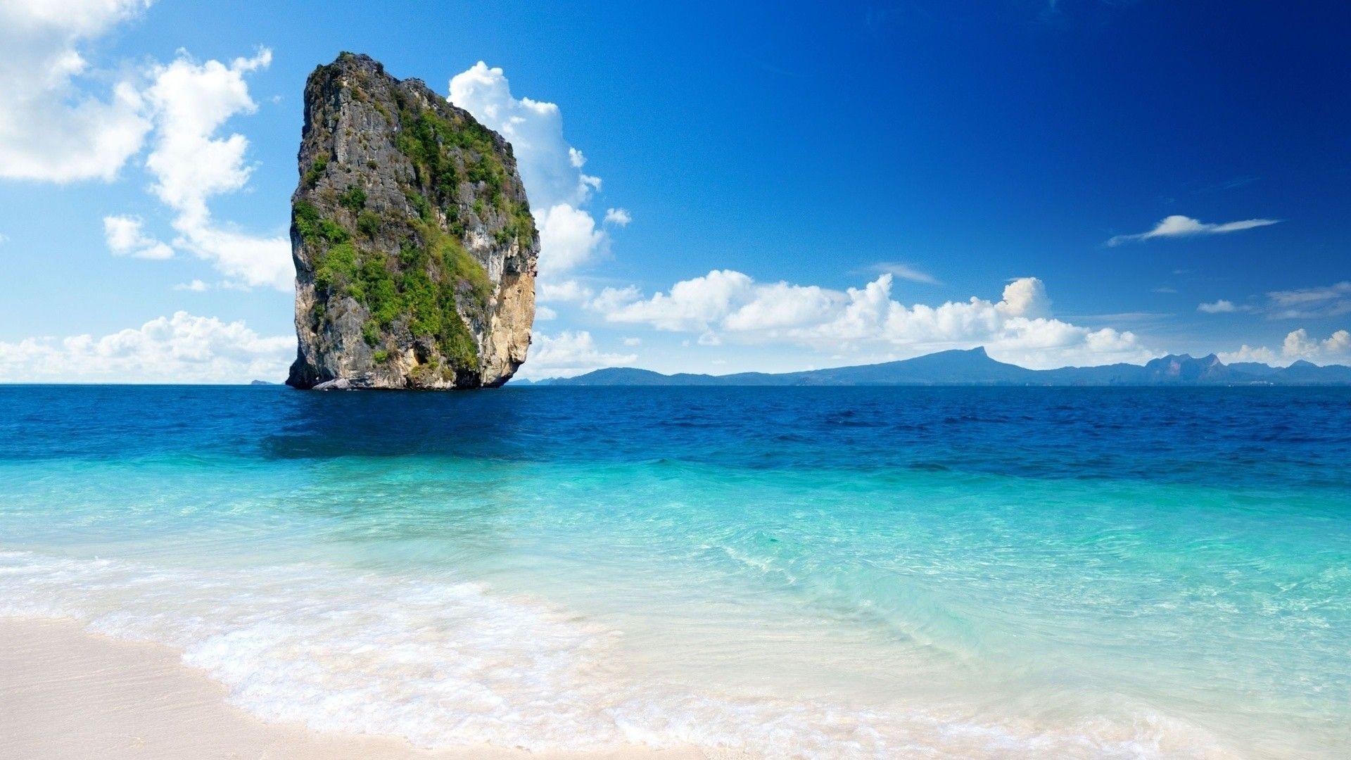 1920x1080 #beach, #rock, #Thailand, #sky, #nature, wallpaper