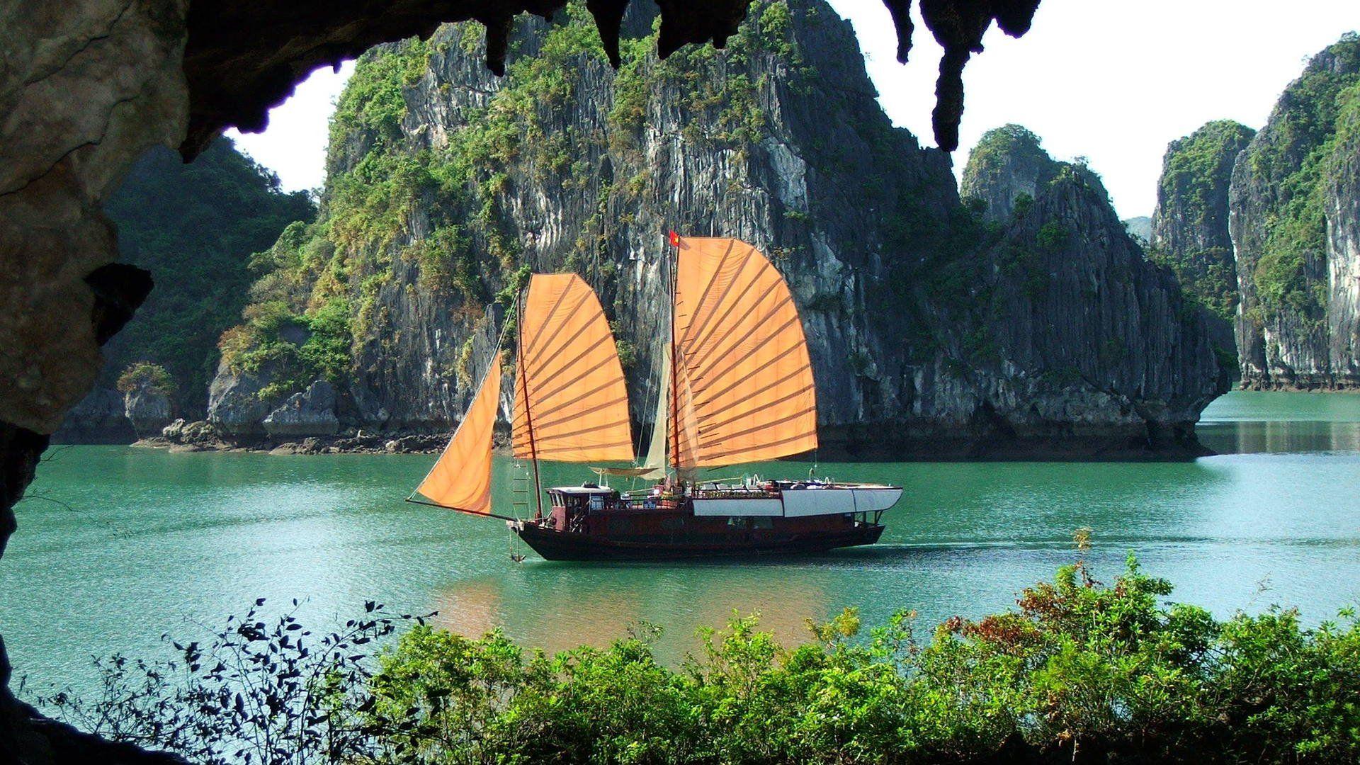 1920x1080 Beautiful Thailand Oceans New Boats Nature HD wallpaper