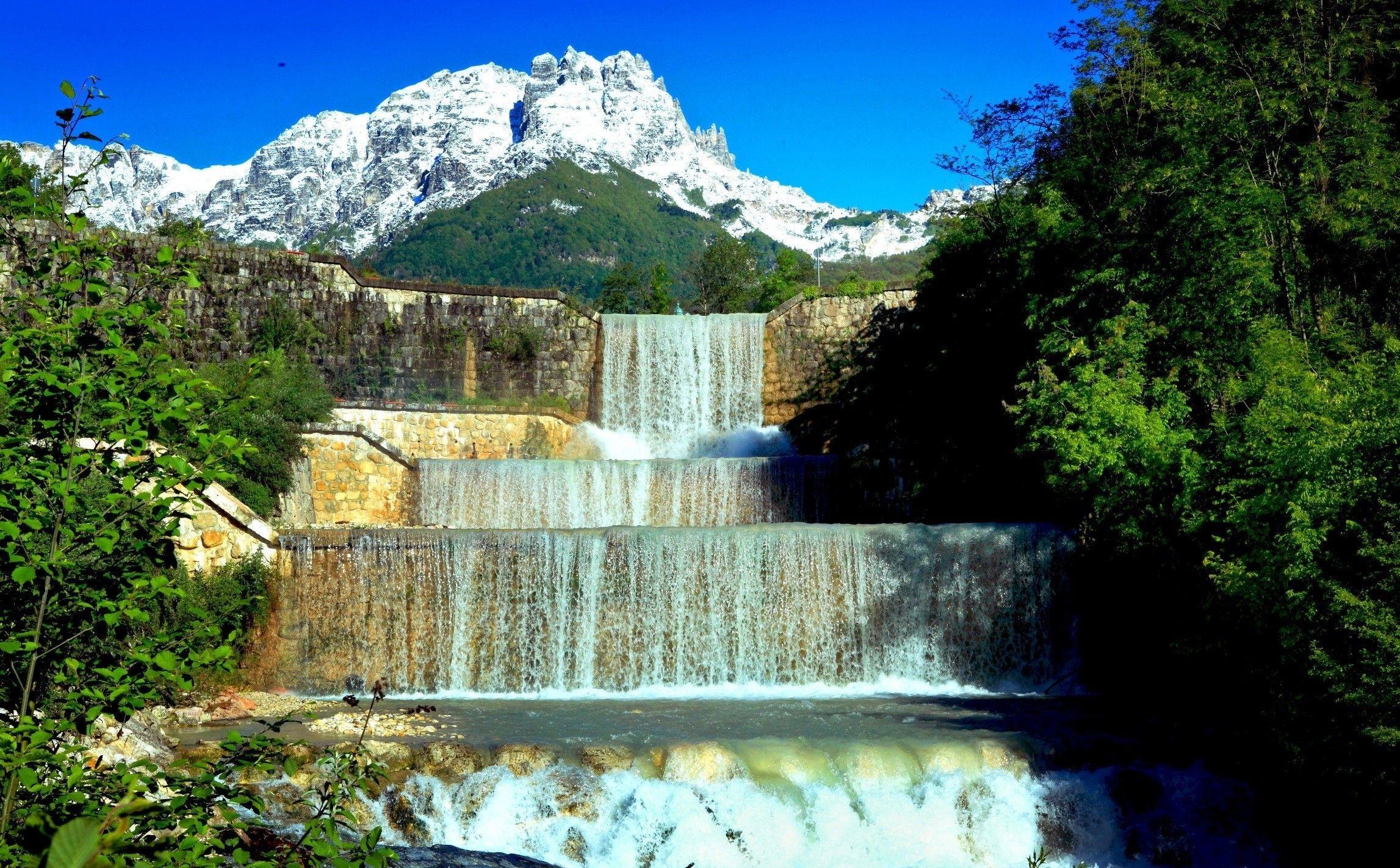 2294x1423 landscapes, nature, USA, California, Convict Lake, convict falls