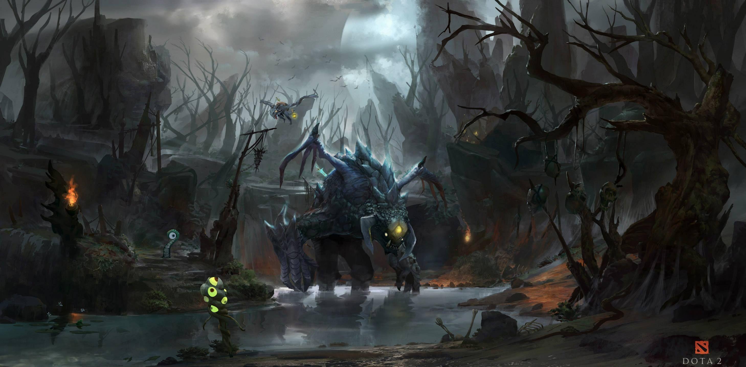2917x1437 Amazing DOTA 2 Concept Art. HD anime wallpaper, Dota 2 wallpaper