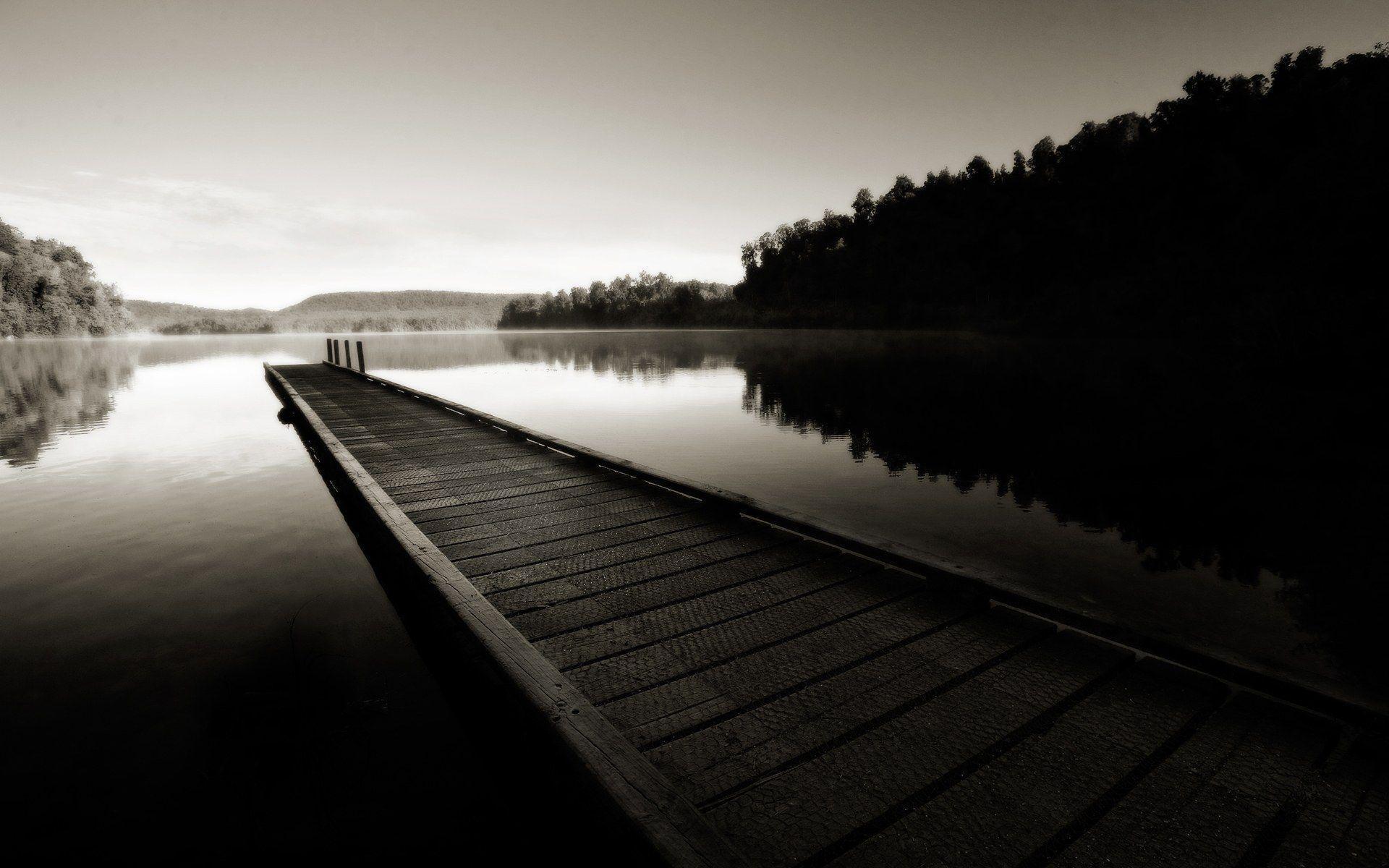 1920x1200 Black And White Nature Wallpaper