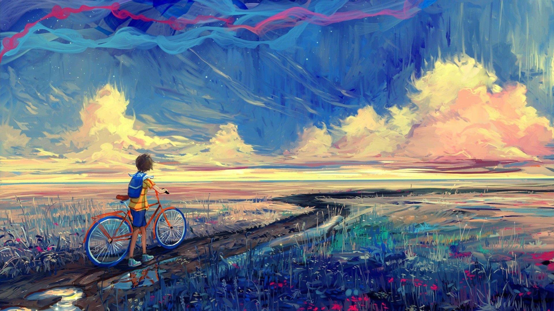 1920x1080 #nature, #painting wallpaper