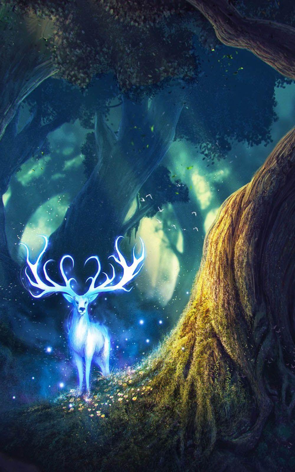 1000x1600 Fairy Deer Free 4K Ultra HD Mobile Wallpaper
