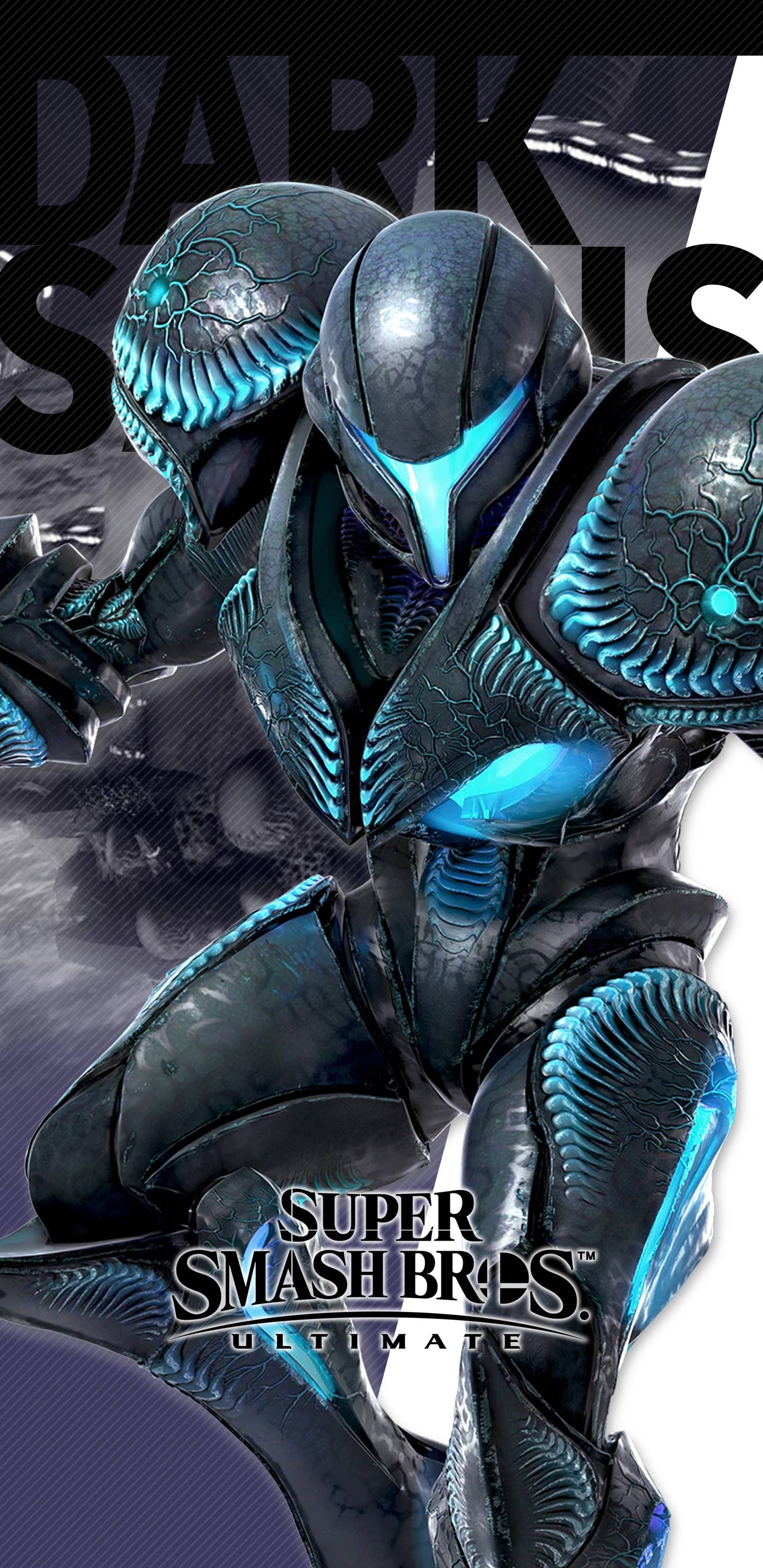 1440x2960 Super Smash Bros Ultimate Dark Samus Wallpaper. Cat with Monocle