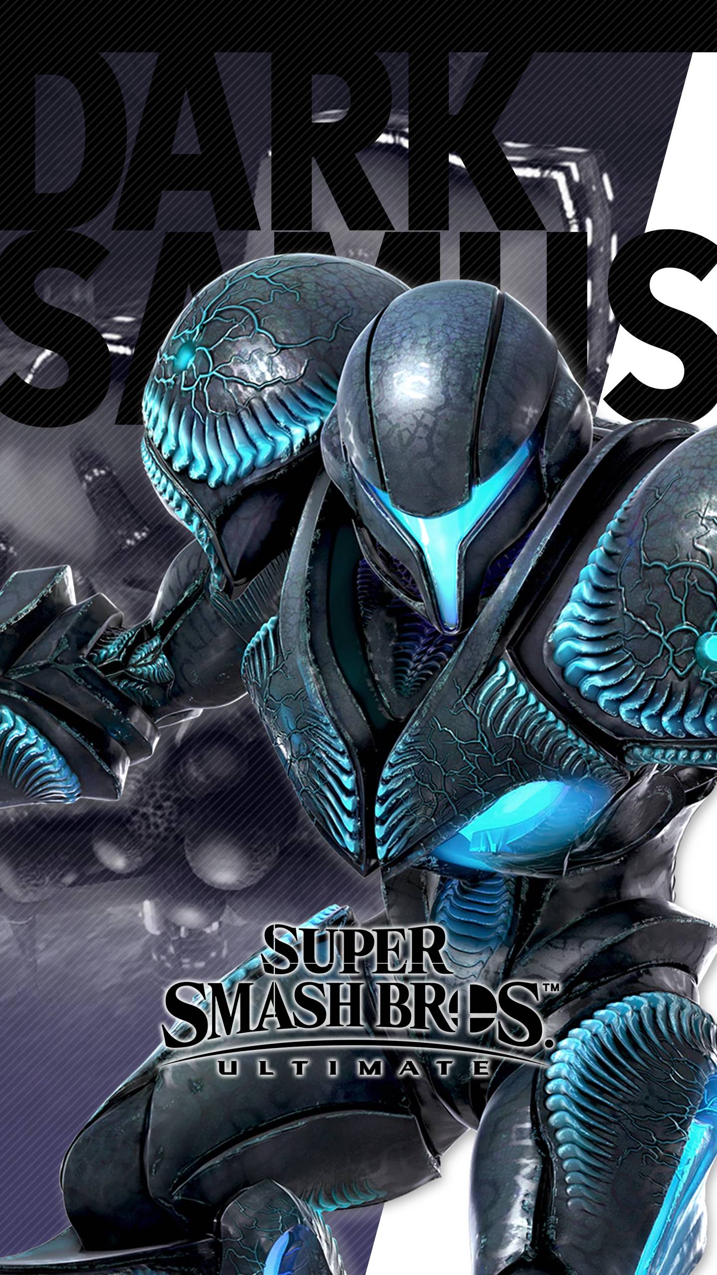 1440x2560 Super Smash Bros Ultimate Dark Samus Wallpaper. Cat with Monocle